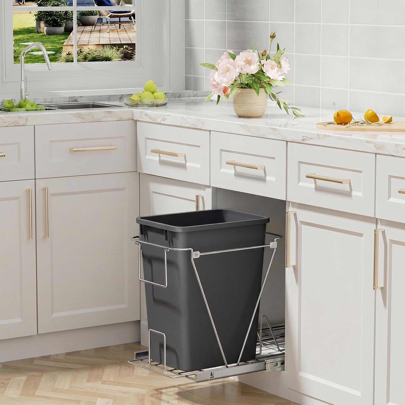 35 Quart Plastic Trash Can