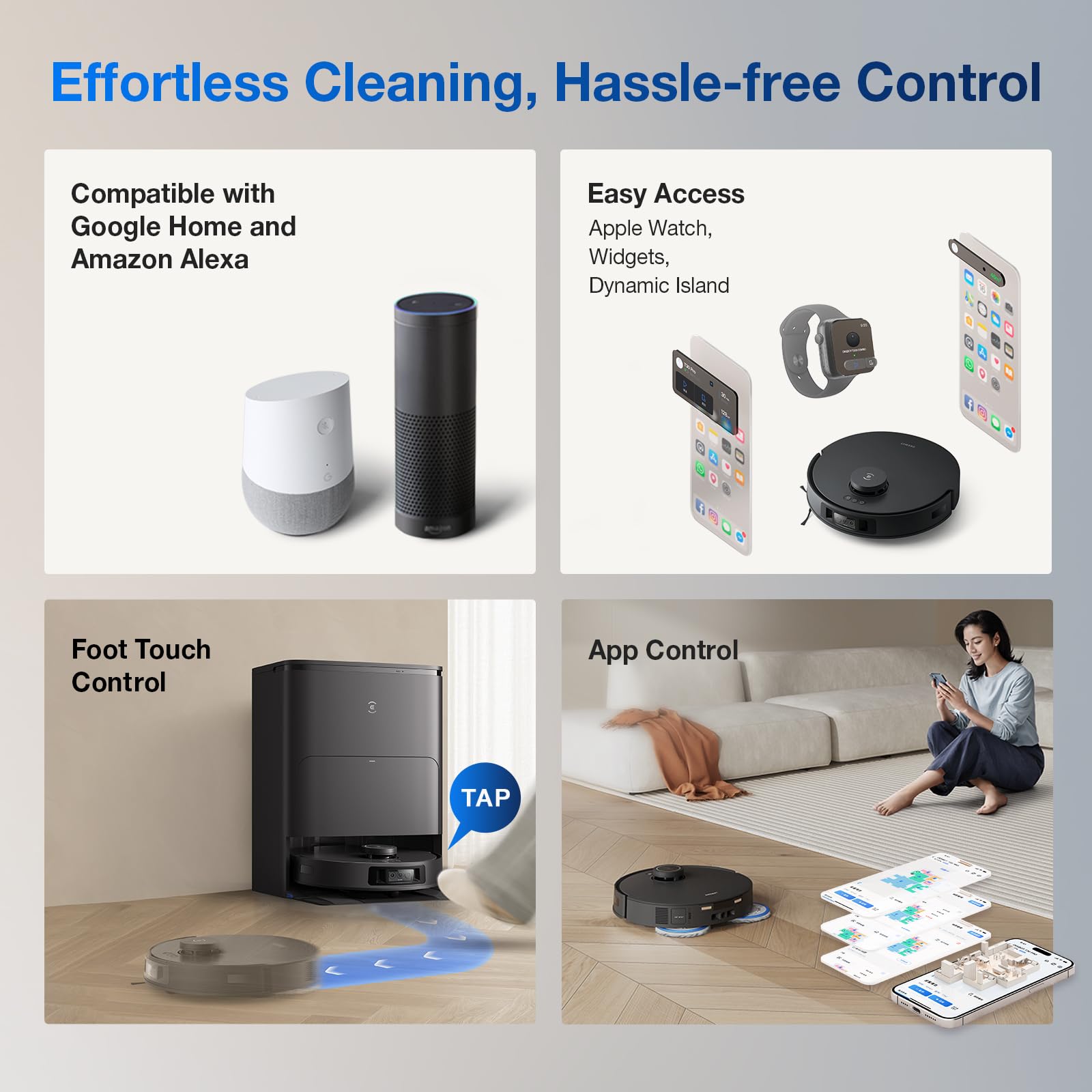 DEEBOT T30S AI Care Robot Vacuum and Mop