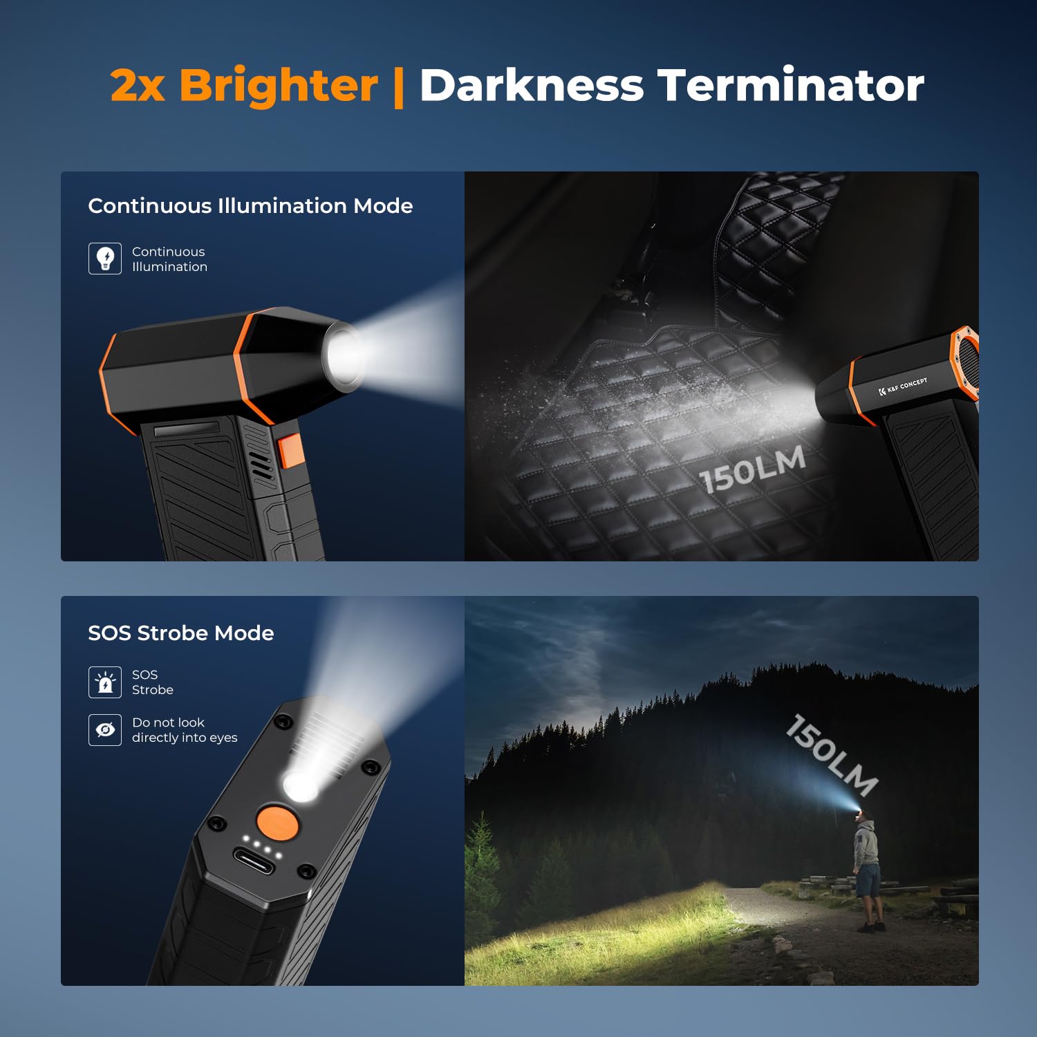 Blower&Suction 2 in 1 Magnetic Compressed Air Duster