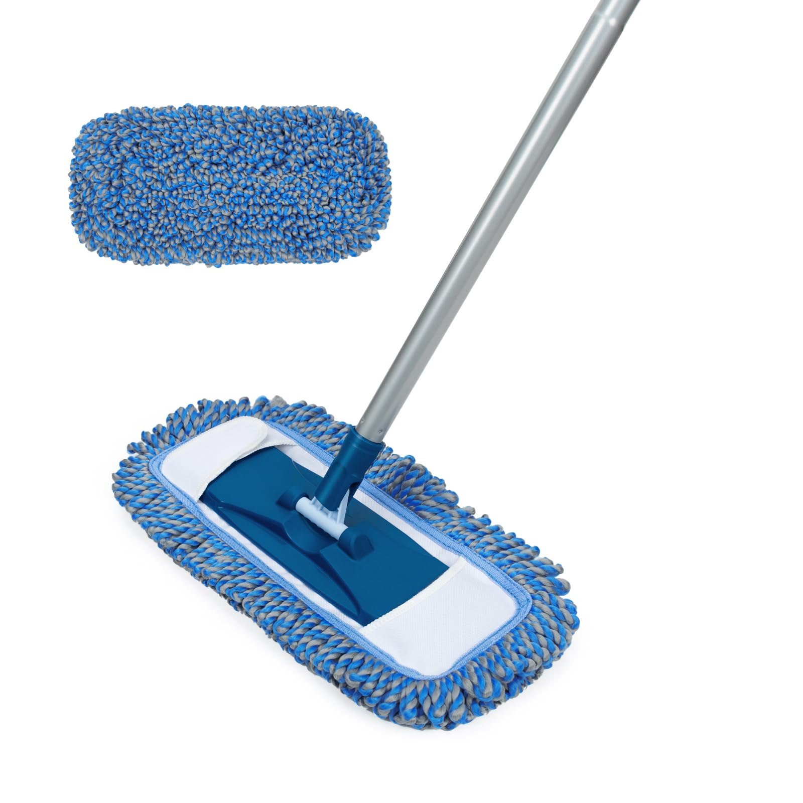 Dust Mop for Hardwood Floor Washable Wet and Dry Mop with 58" Long Handle - ModHome Supplies