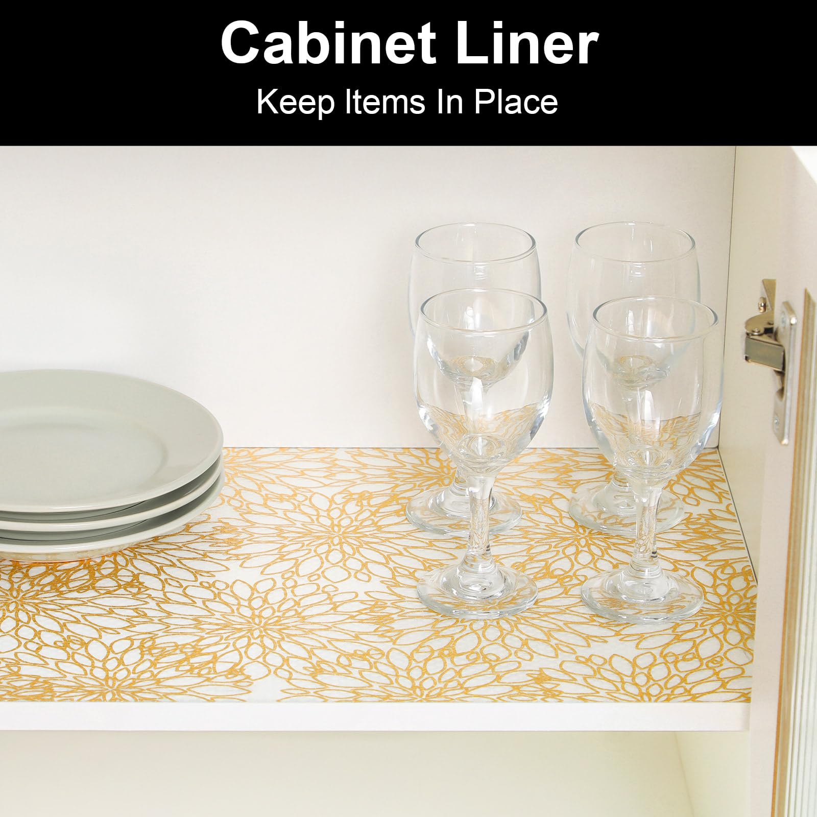Shelf Liners for Kitchen Cabinets Refrigerator Liners Waterproof & Oil