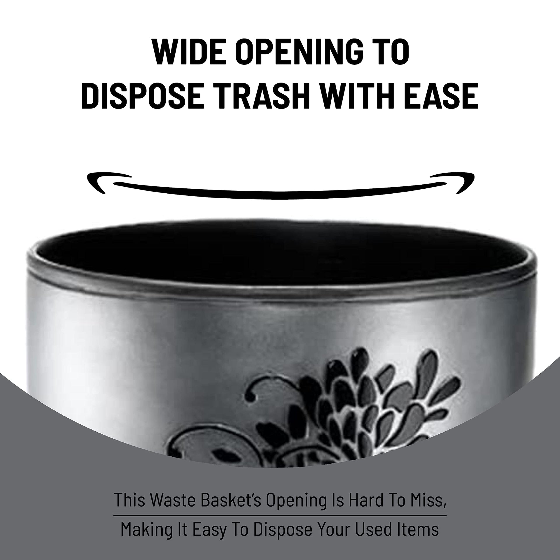 Decorative Trash Can for Bathroom