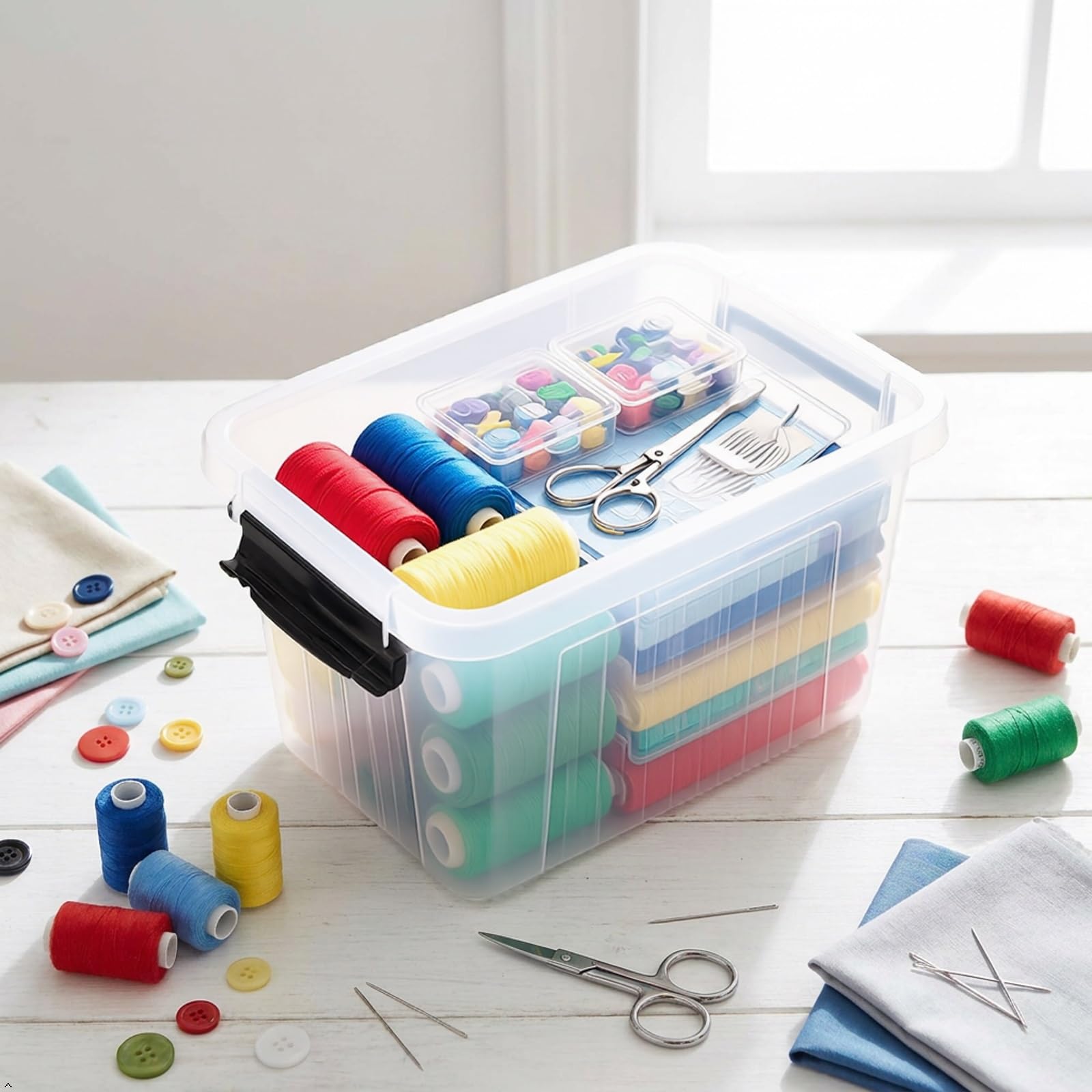 Small Plastic Storage Box (6 Count)