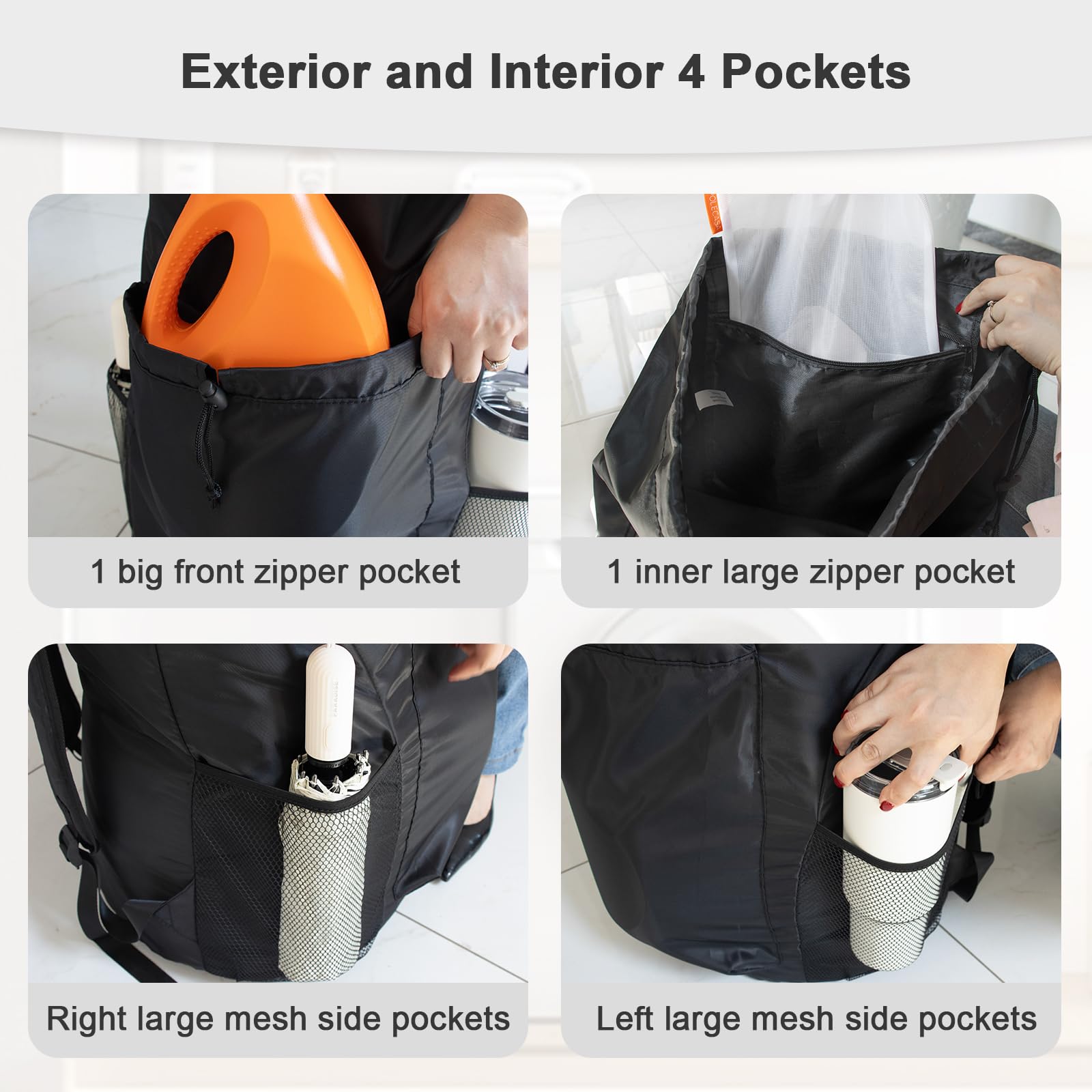 Extra Heavy Duty Backpack Laundry Bag