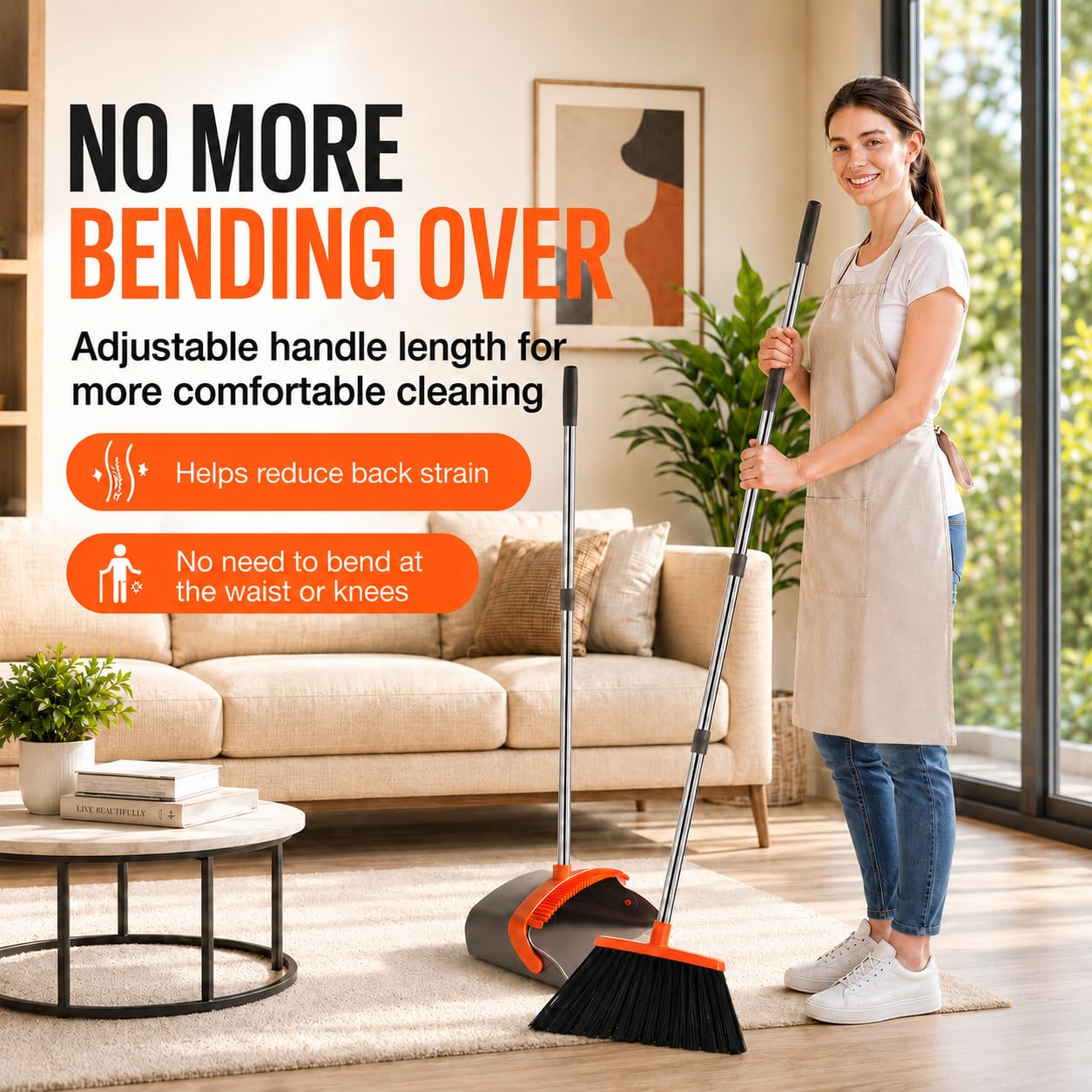 Broom and Dustpan Set