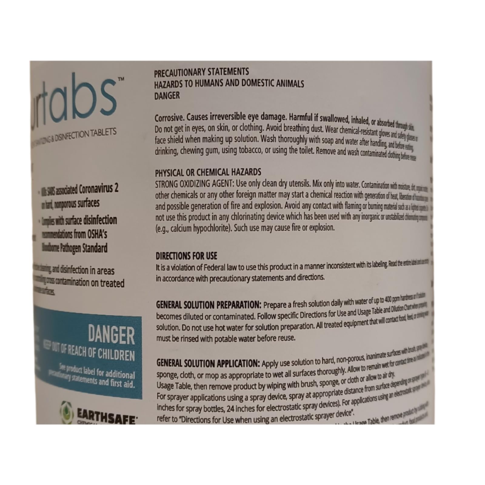 Hypochlorous Acid Disinfectant Tablets (200 Count)
