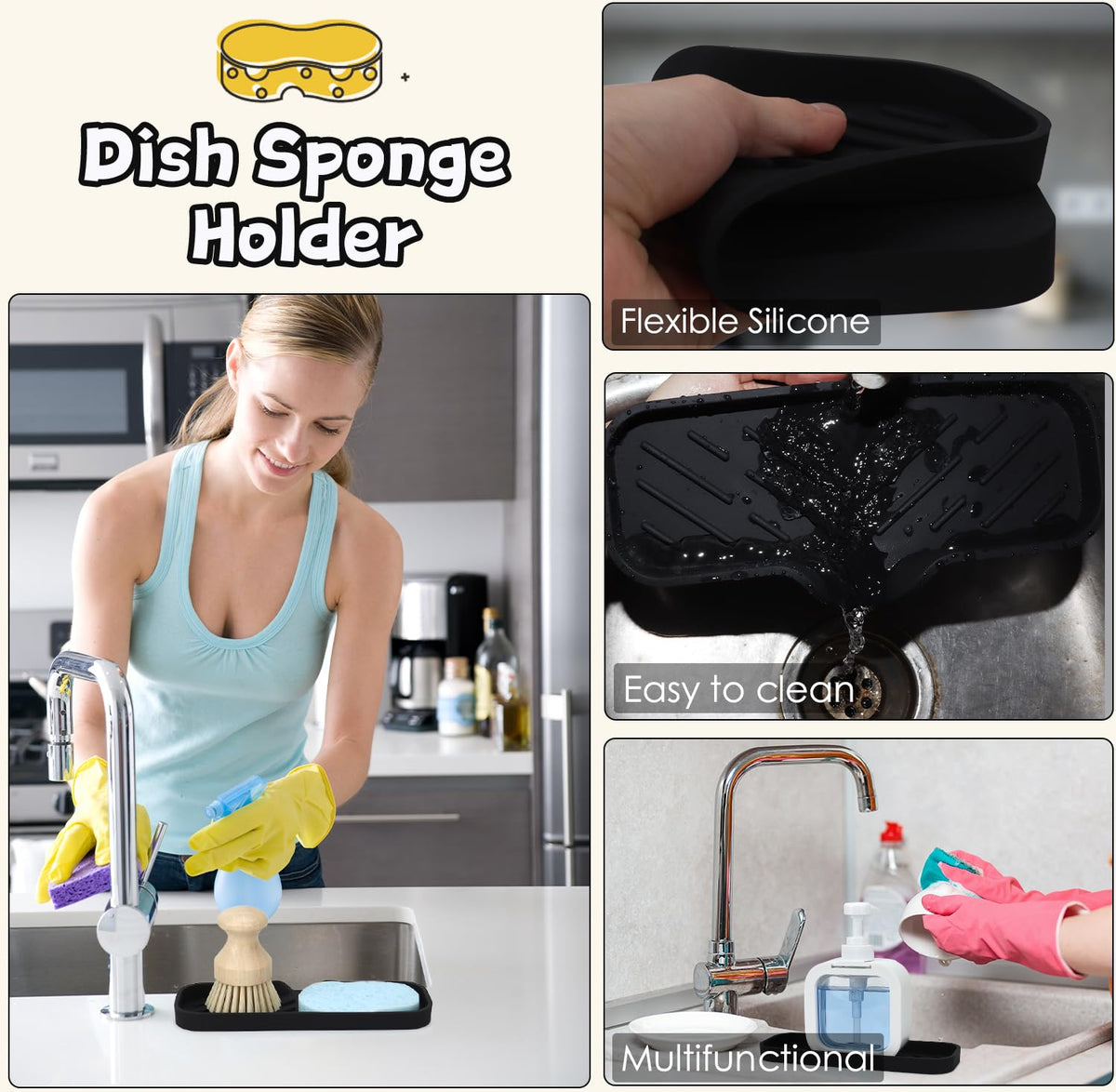 Silicone Bathroom Soap Dishes (3.52 Ounce)