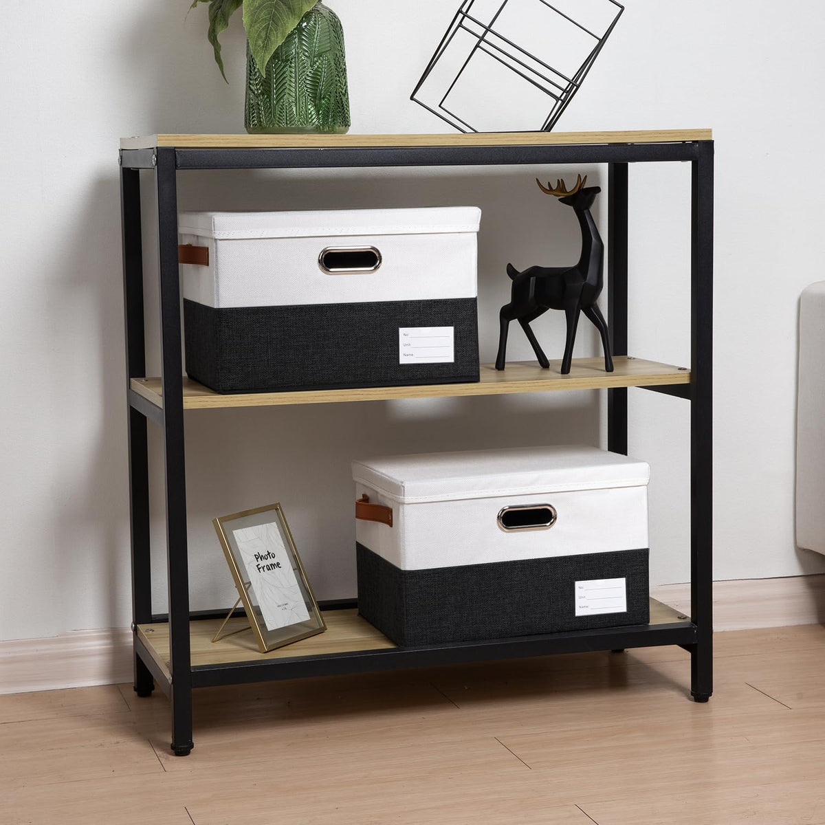 Foldable Storage Bins with Lids [3 (3 Count)