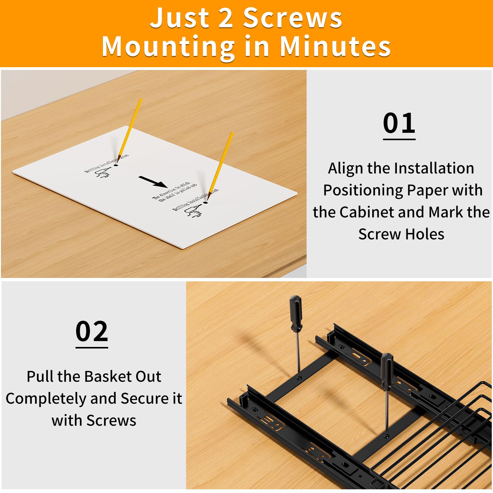 Pull Out Spice Rack Organizer for Cabinet