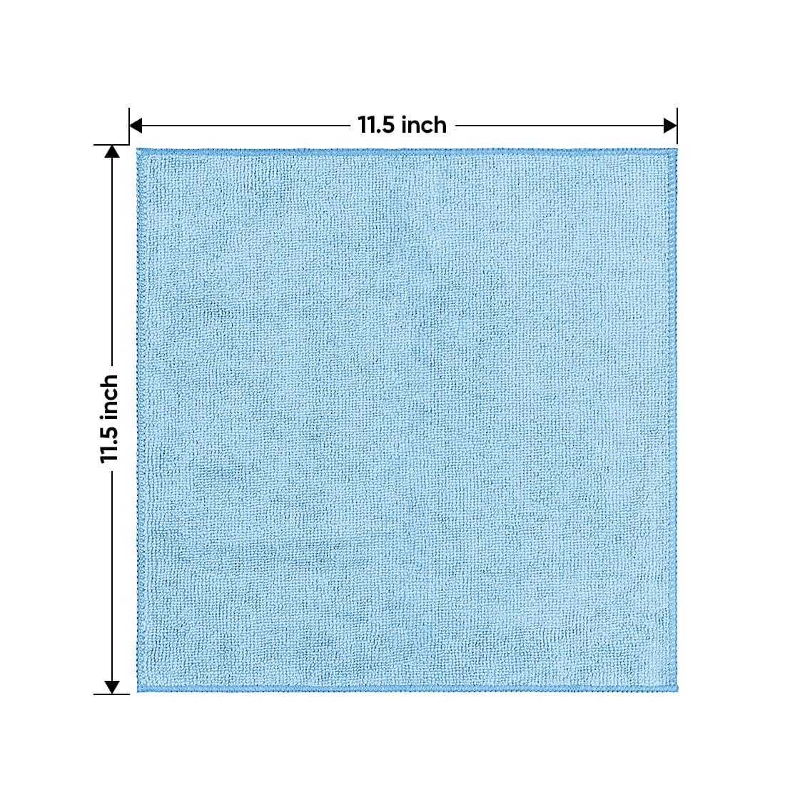 Blue Microfiber Cleaning Cloth 20 Pack 11.5 x 11.5 inch Microfiber Towels for Cars Ultra Absorbent Car Washing Cloth Lint Free Streak Free Cleaning Rags for Car (20 Count)