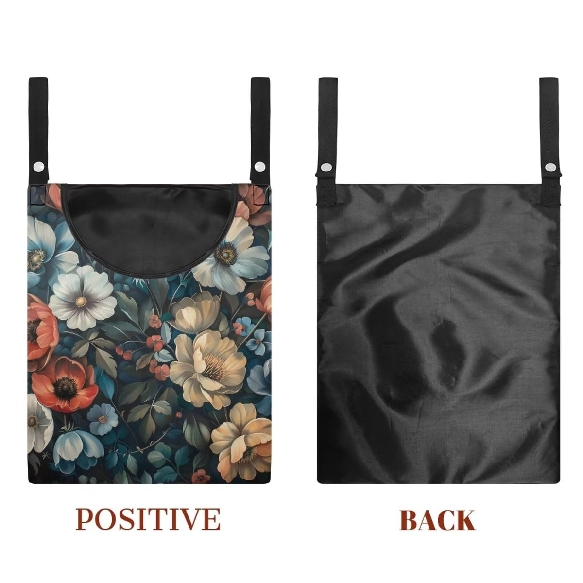 Art Flowers Clothes Pin Bag Holder