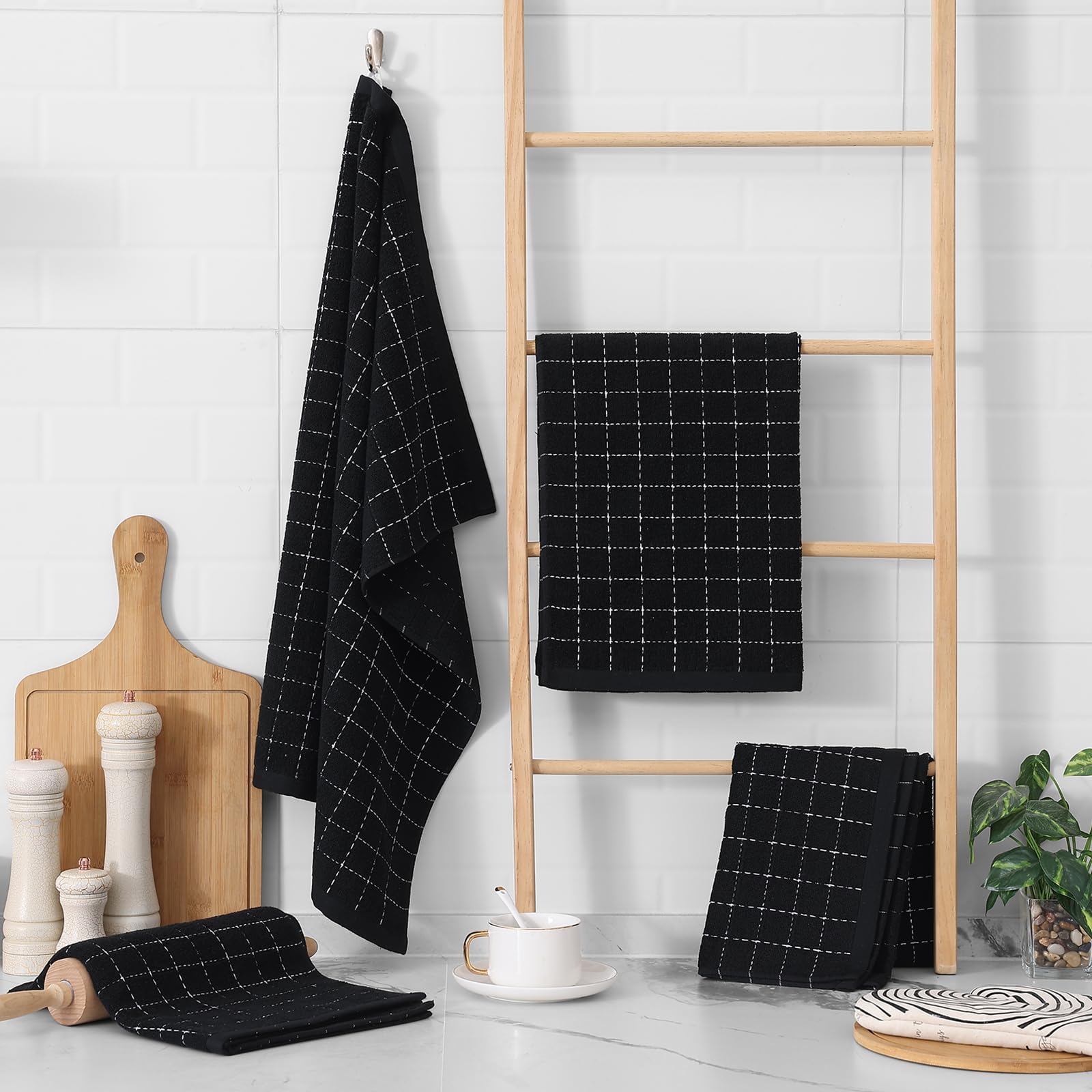 100% Cotton Terry Kitchen Towels (4 Count)