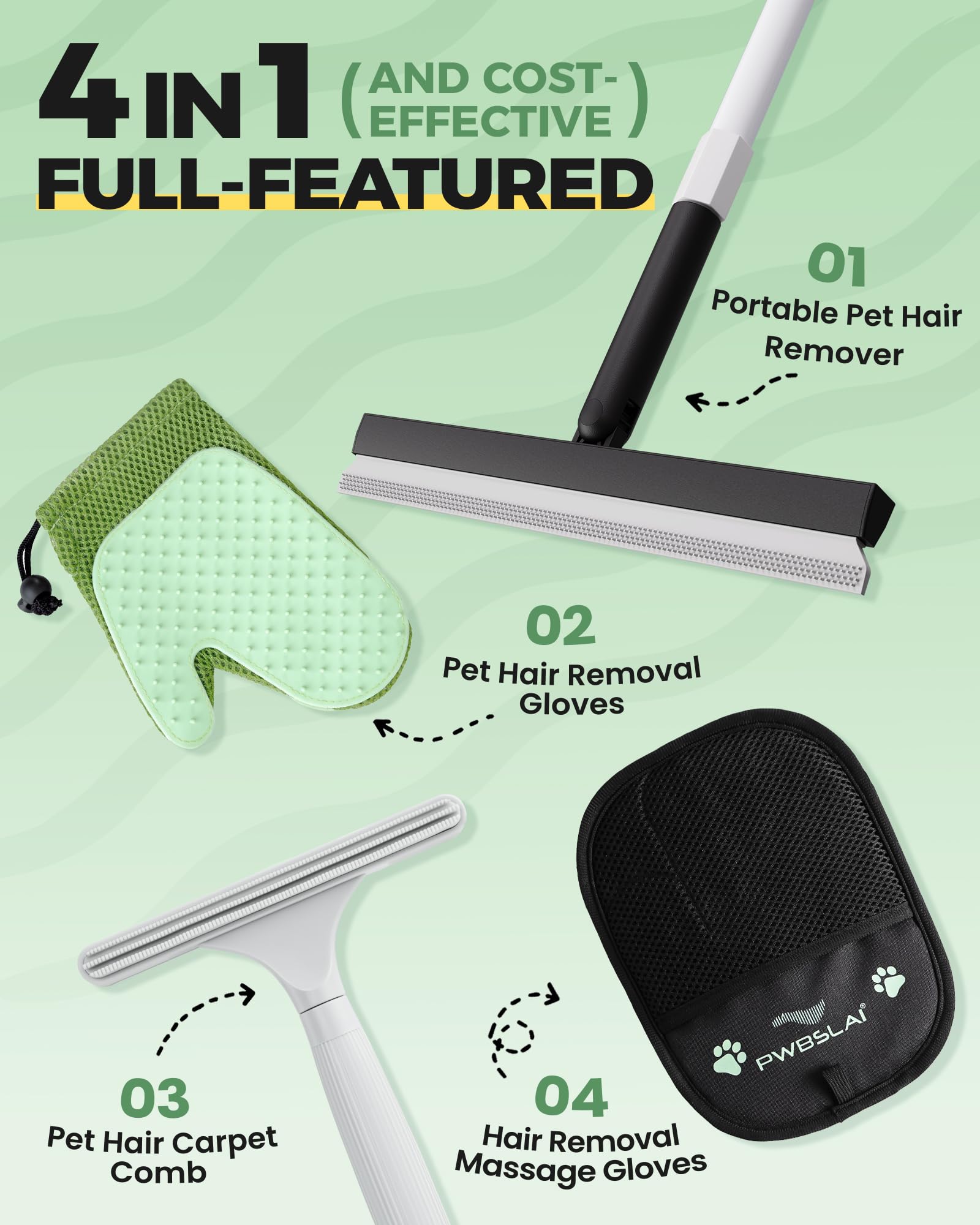 Carpet Rake for Pet Hair Removal Tool