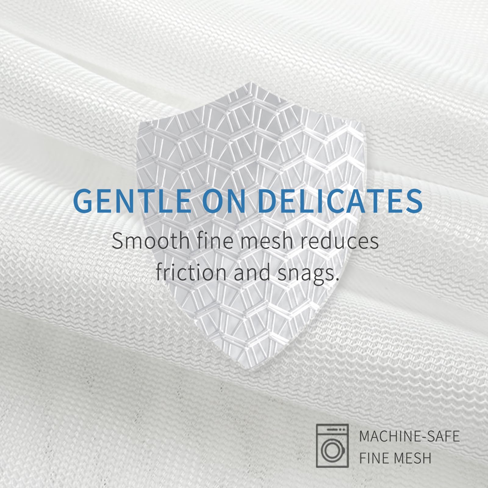 4Pcs Durable Fine Mesh Laundry Bags for Delicates 24 x 24 Inches (4 Count)
