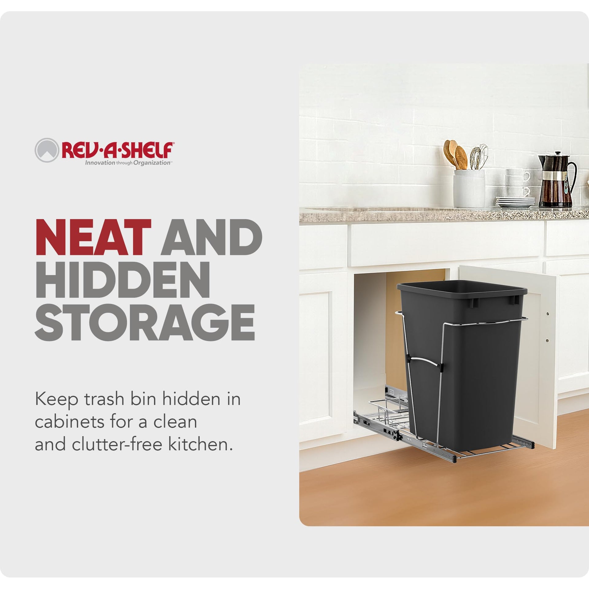 Pullout Trash Can for Kitchen Cabinets