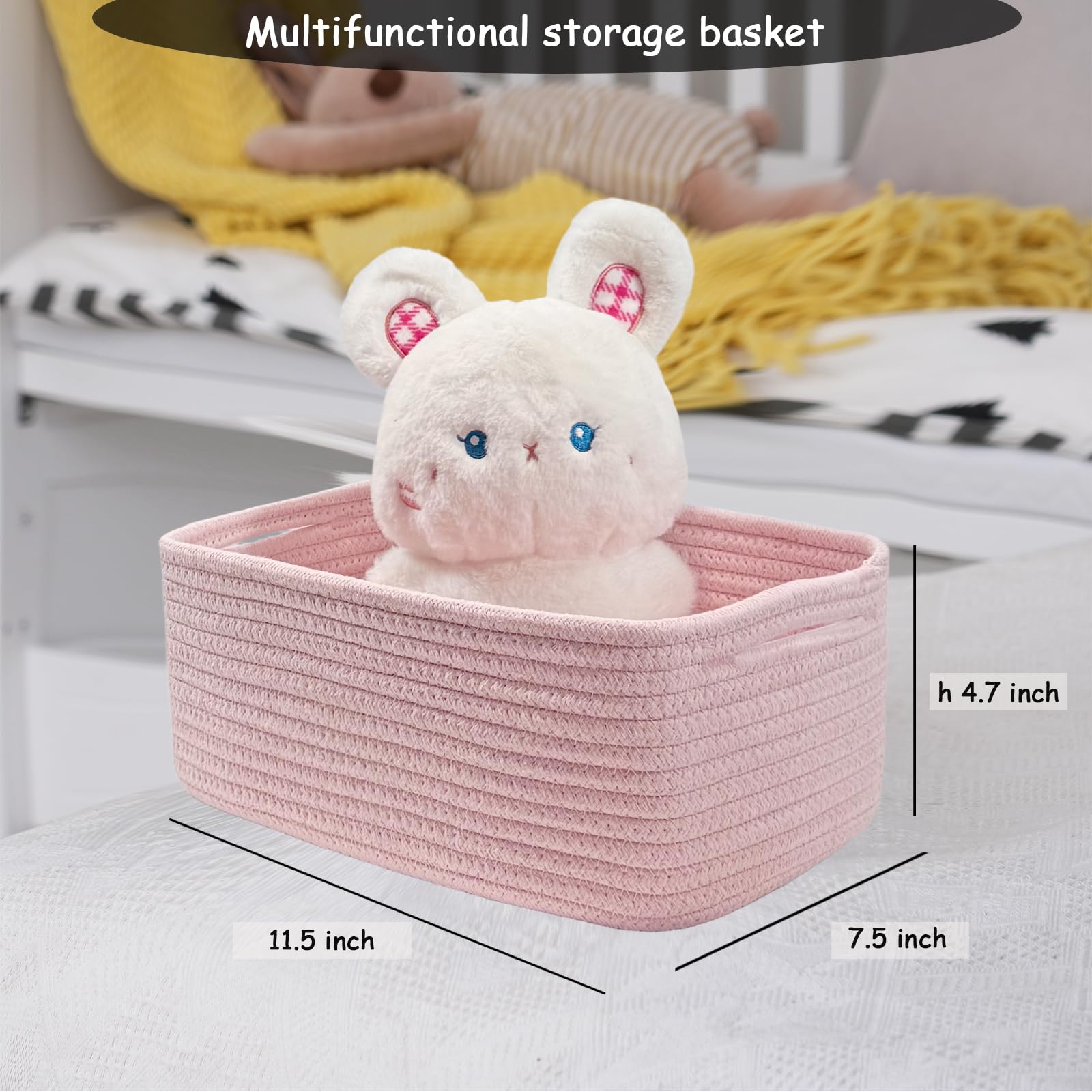 COMFY HOMI 11.5"x7.5"x4.7" Storage Baskets for Organizing (3 Count)