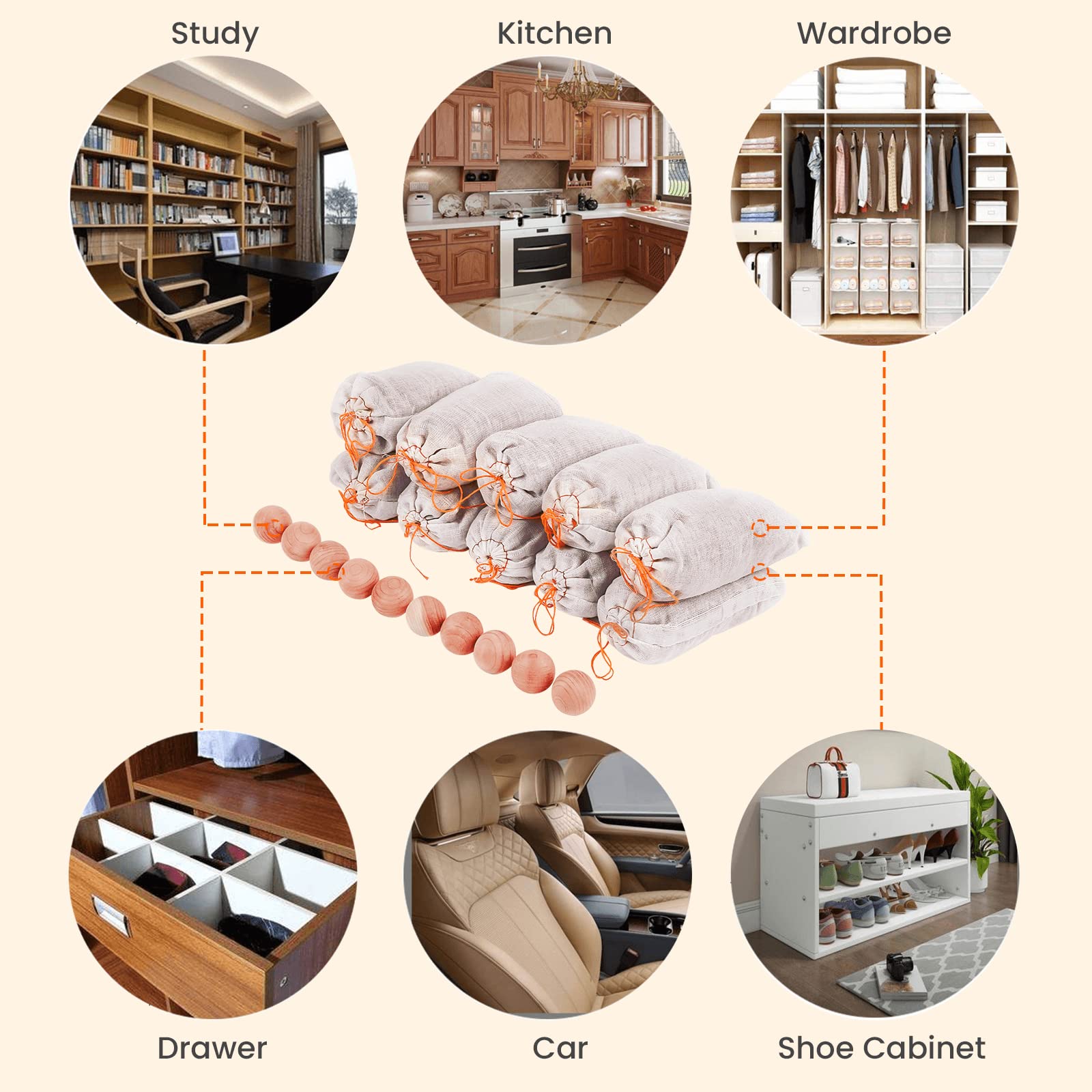 Cedar Bags and Sachets (20 Count)