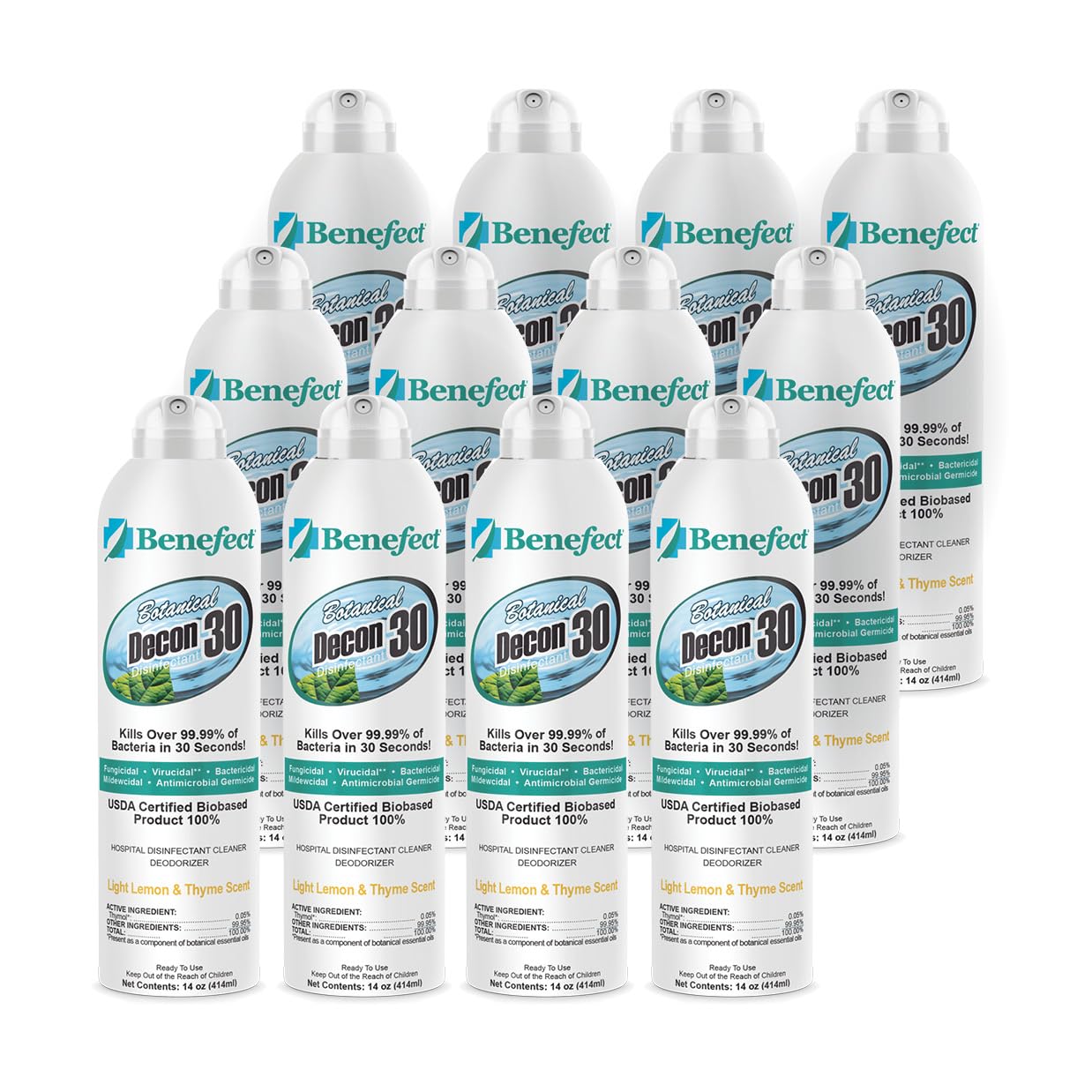 Botanical Decon 30 Disinfectant Cleaner (12 Count)