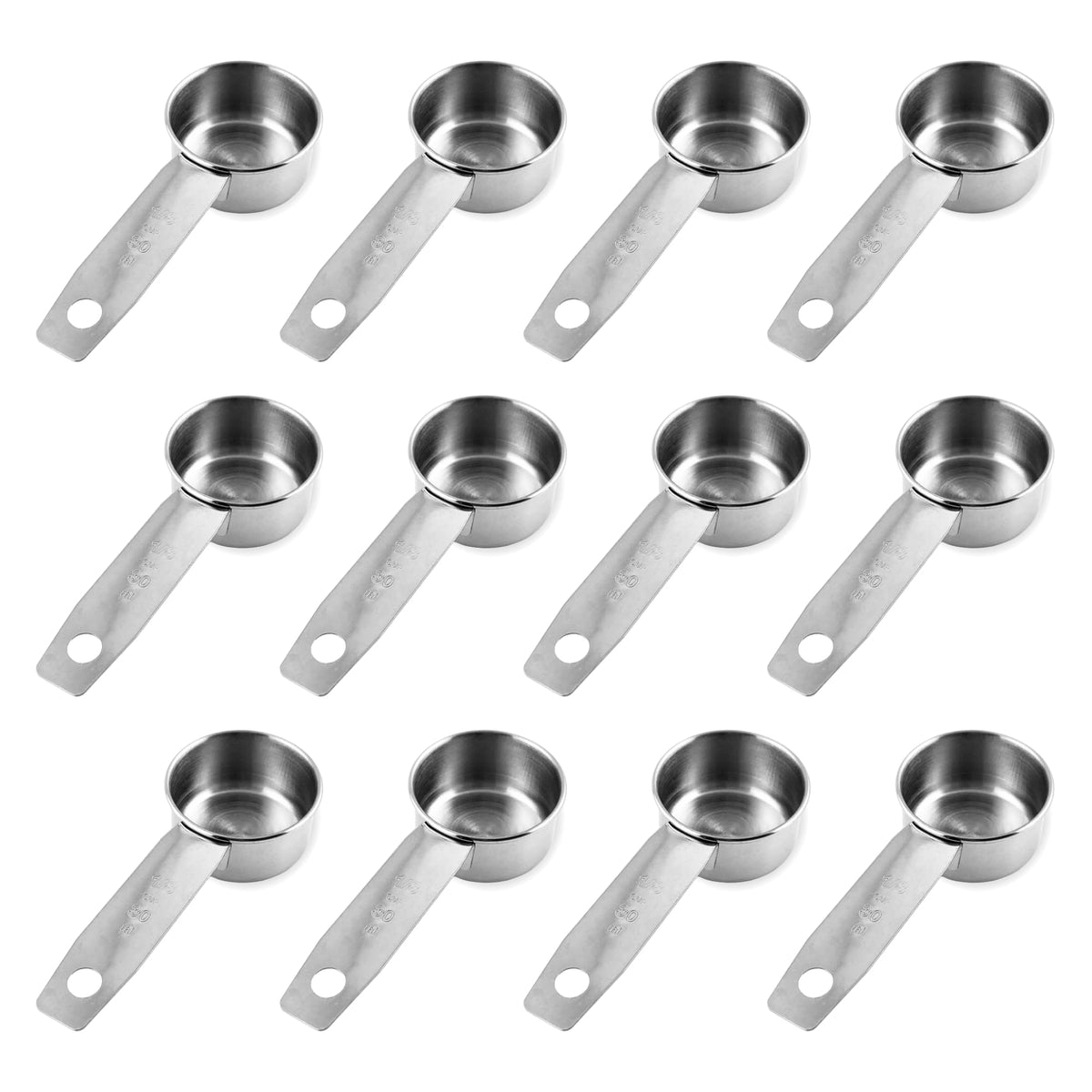 1 8 Cup Stainless Steel Measuring Cup (12 Count (1/8 Cup))