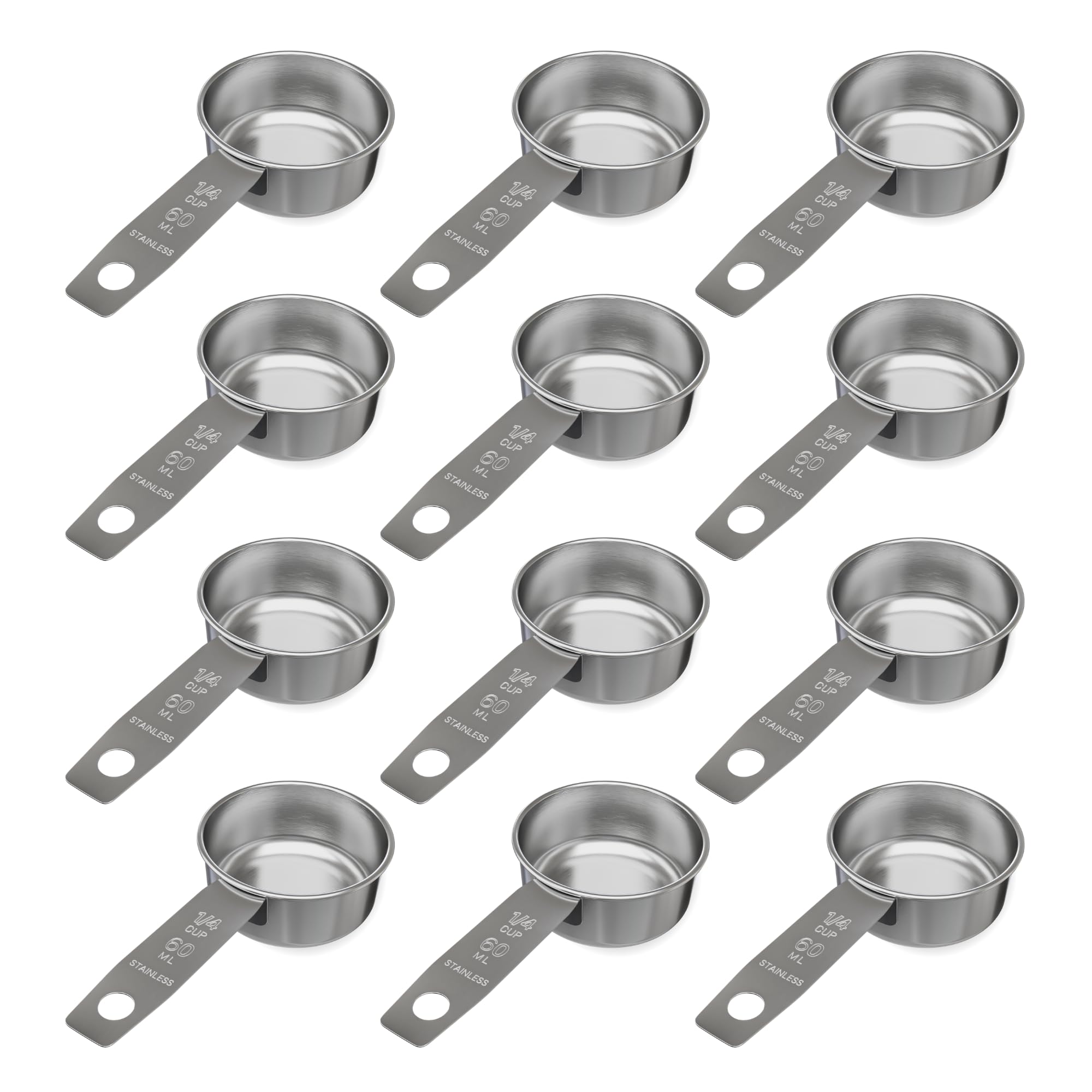 1 4 Cup Stainless Steel Measuring Cup (12 Count)