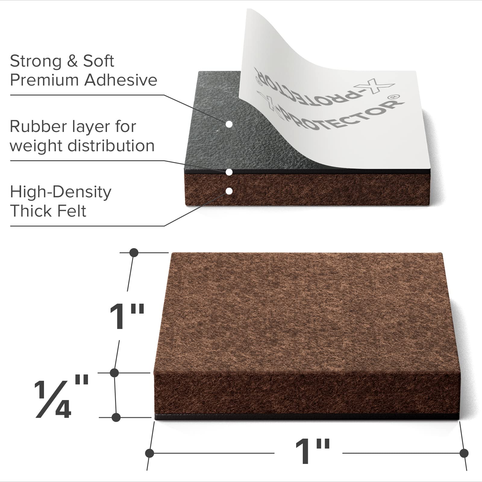 24 Felt Furniture Pads 1” 1 (24 Count)
