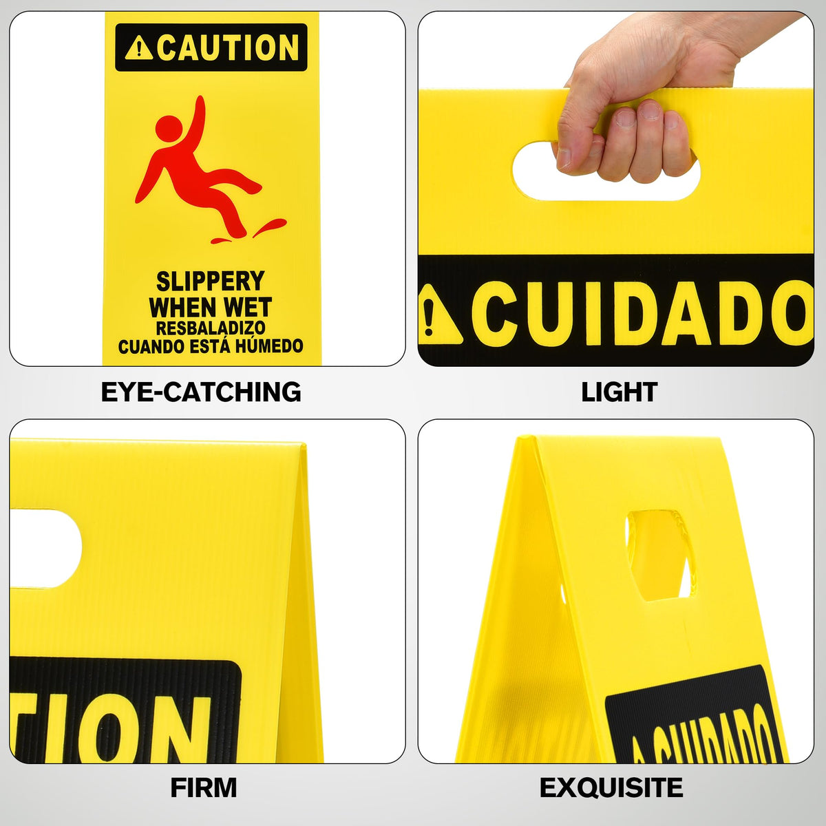 MATTHEW CLEANING 25'' Industrial Wet Floor Sign 3 Pack 2 (3 Count)