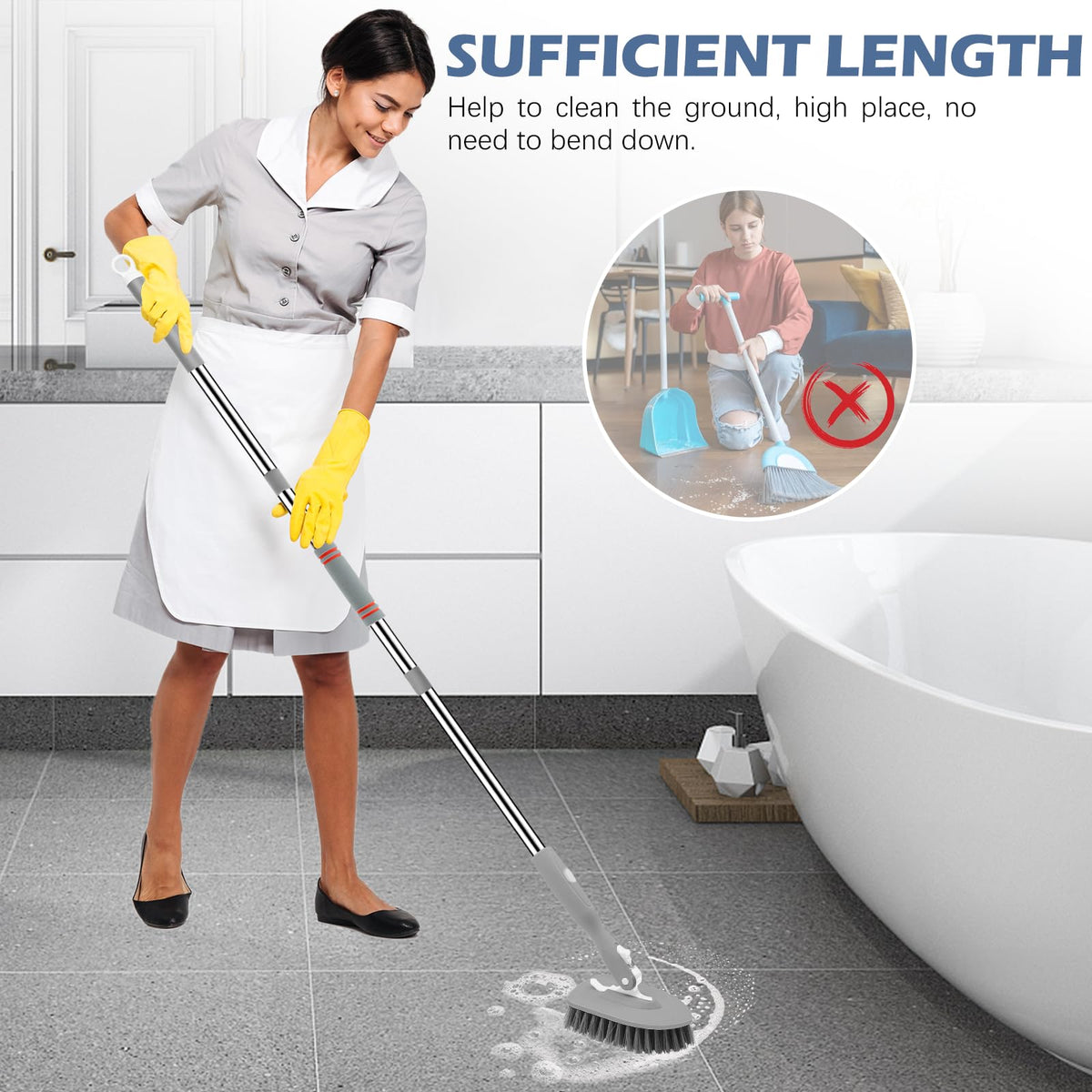 Tile Tub Scrubber Brush 3