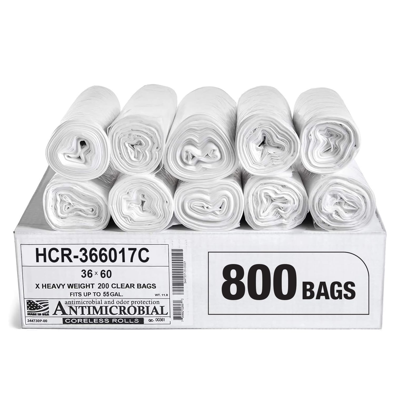 High Density Trash Bags (800 Count)