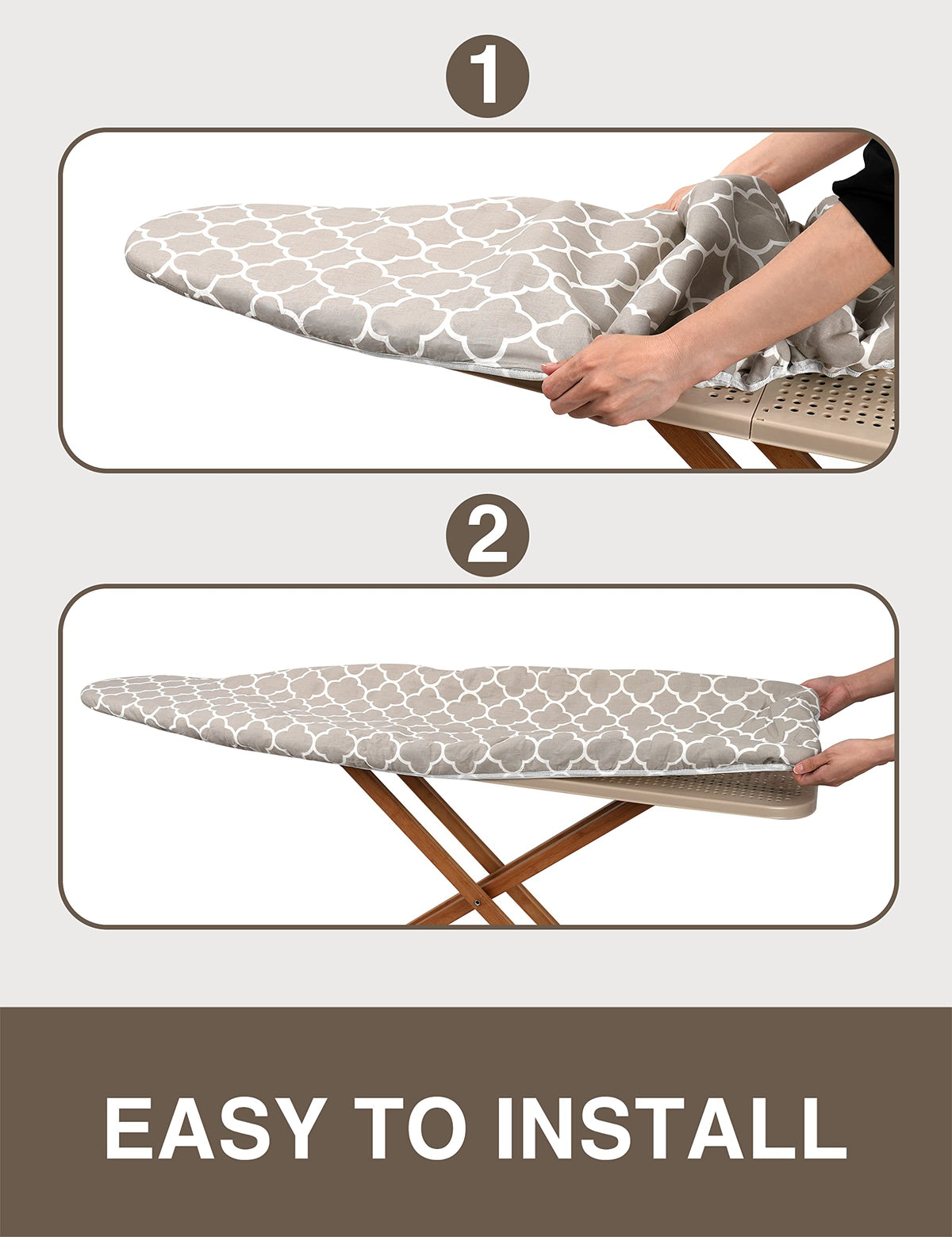Ironing Board Cover and Pad Extra Thick Natural Cotton