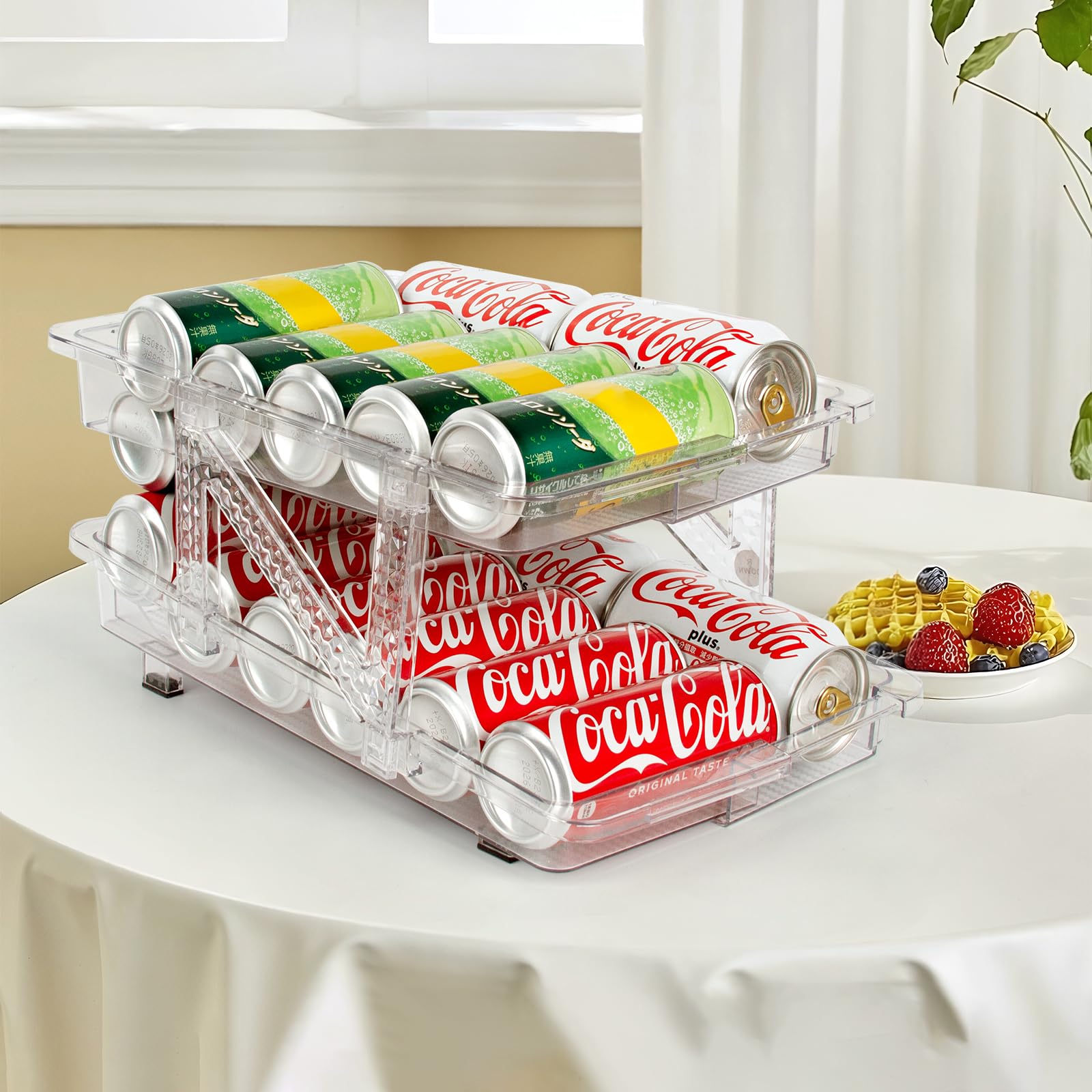 2 Pack Drink Organizer for Refrigerator (2 Count)