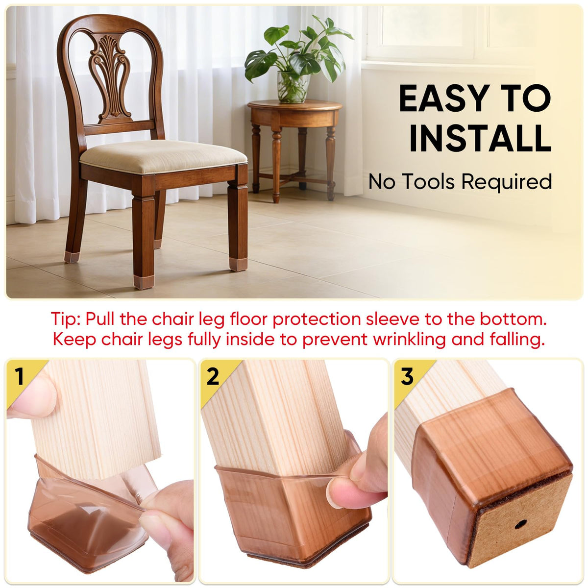 Silicone Chair Leg Floor Protectors