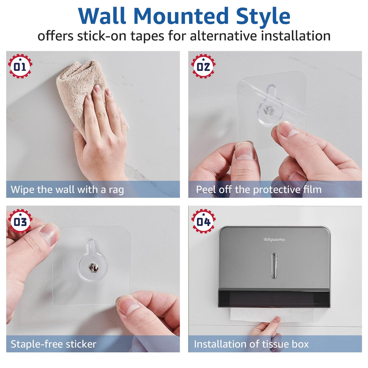 Paper Towel Dispenser Wall Mount (200 Count)