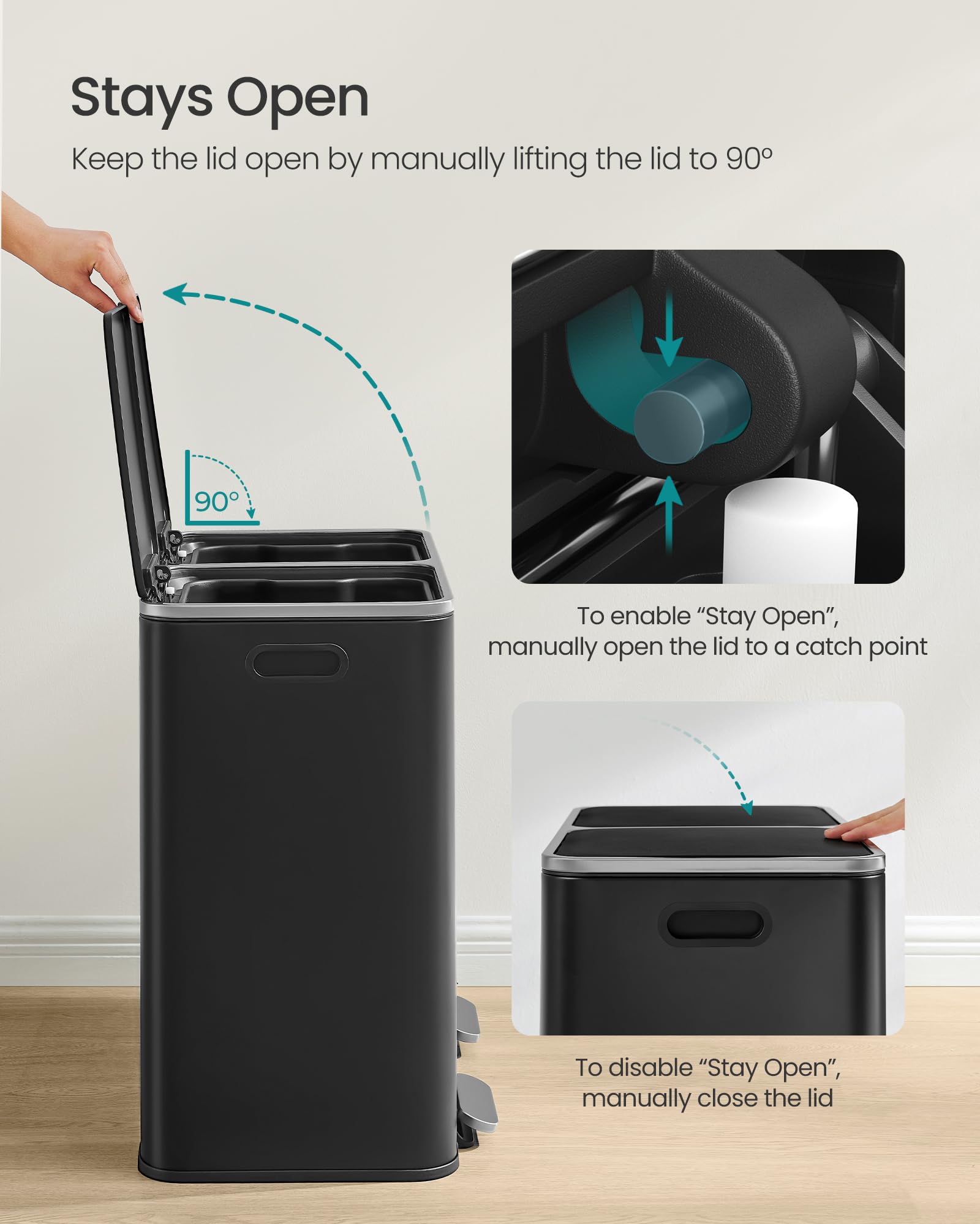 Trash Can 2 x 10.6 Gallon