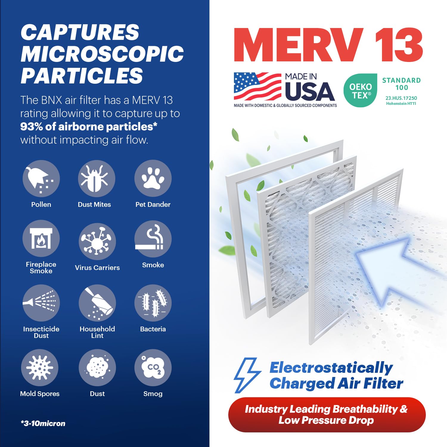 TruFilter 14x30x1 Air Filter MERV 13 (6 Count)
