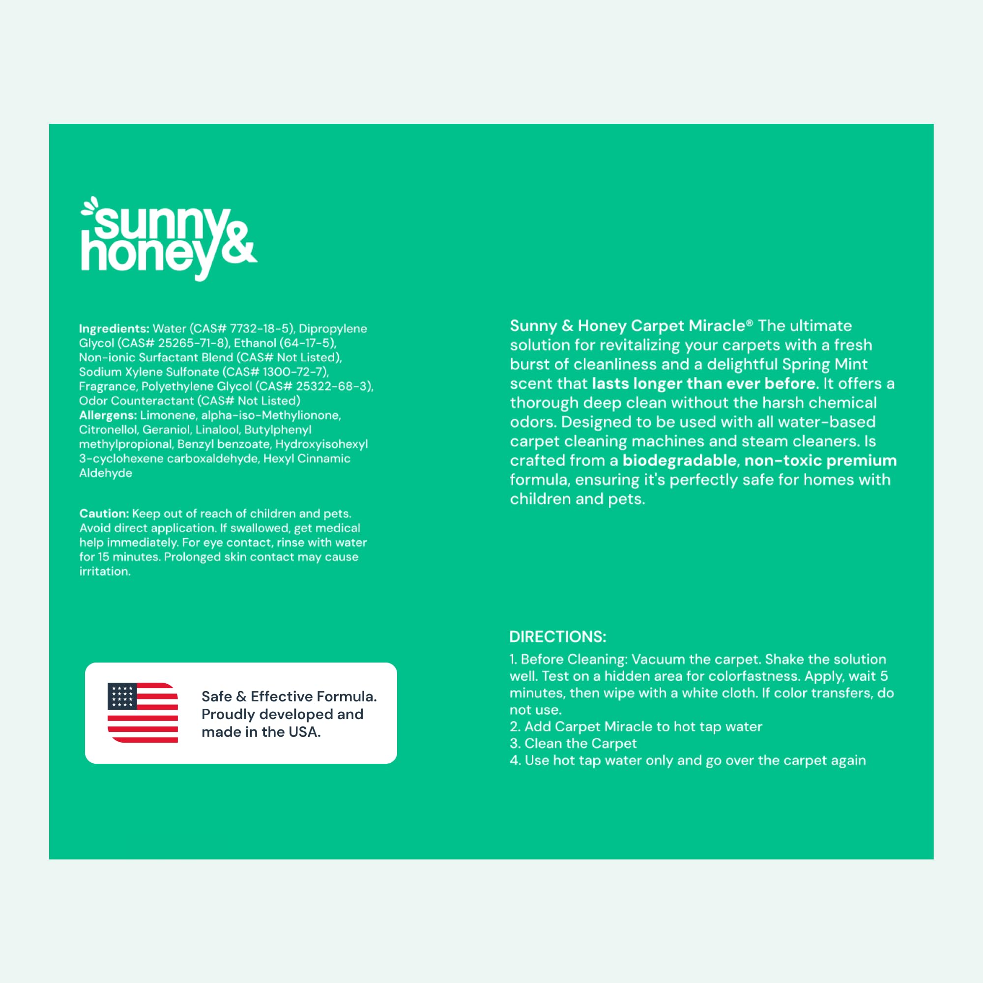 Carpet Cleaner Shampoo Solution for Machines (32 Fl Oz) - ModHome Supplies