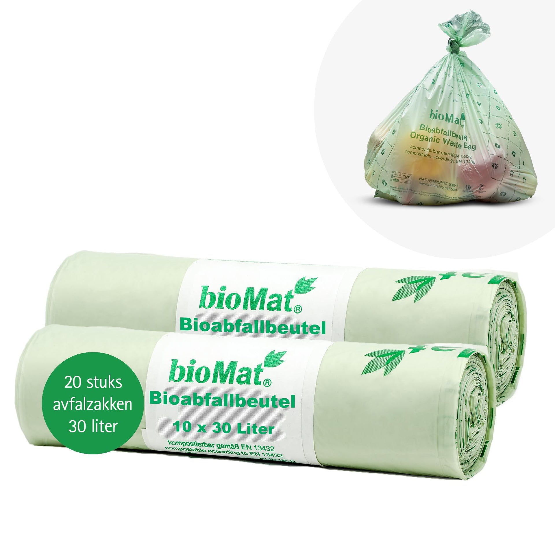 8 Gallon Compostable Food Scrap Bags (20 Count)