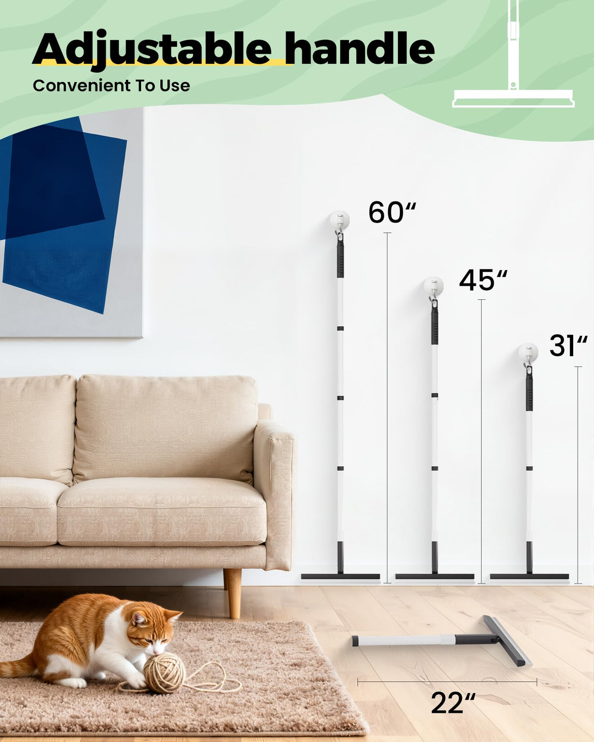 Carpet Rake for Pet Hair Removal Tool