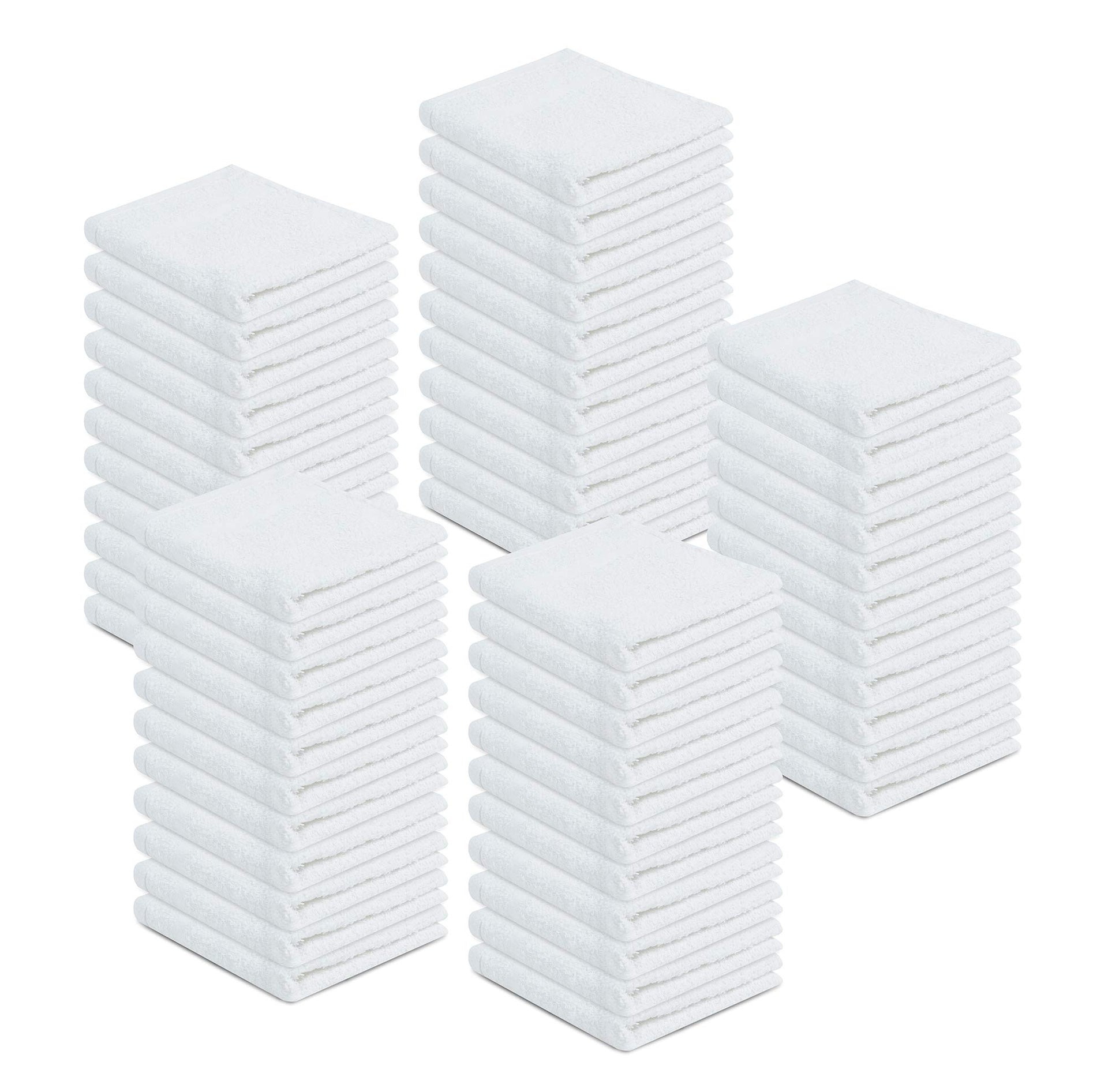 100% Cotton Terry Towels Cleaning Cloths Pack of 50 (50 Count)