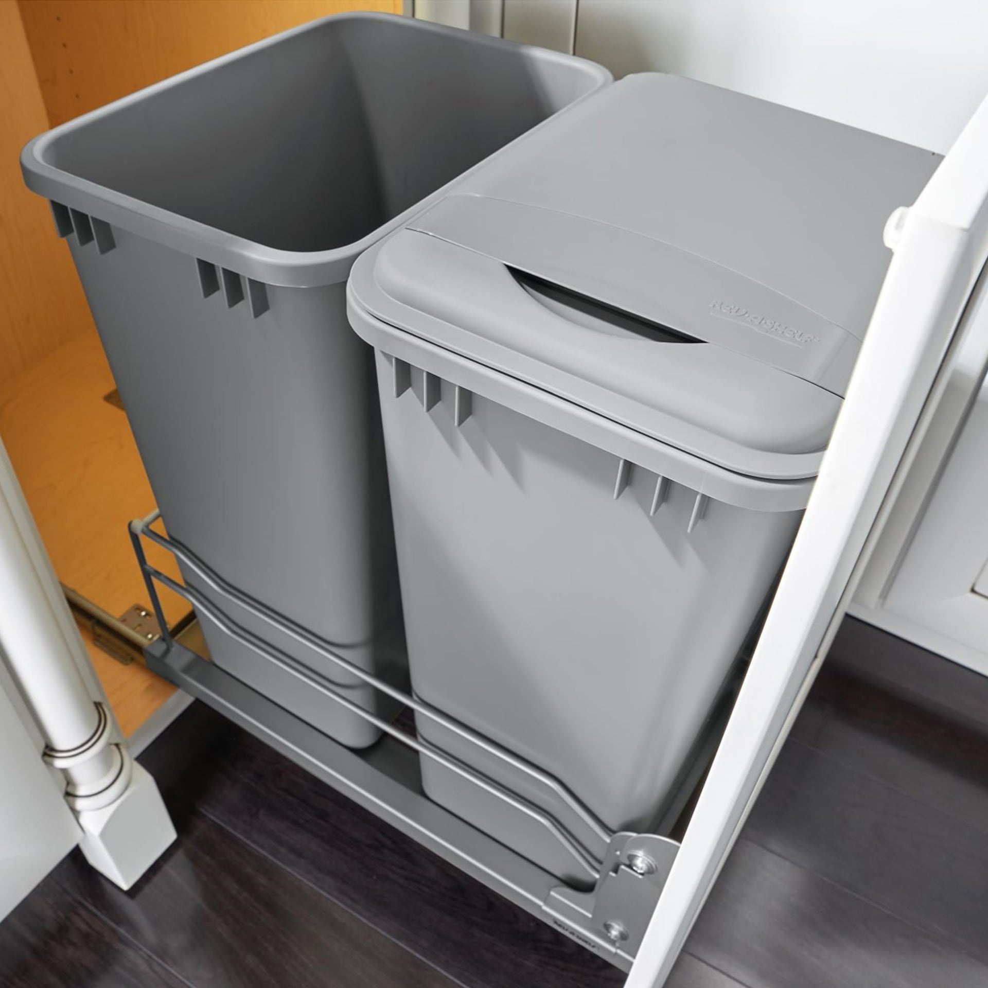 Double Pullout Trash Can w