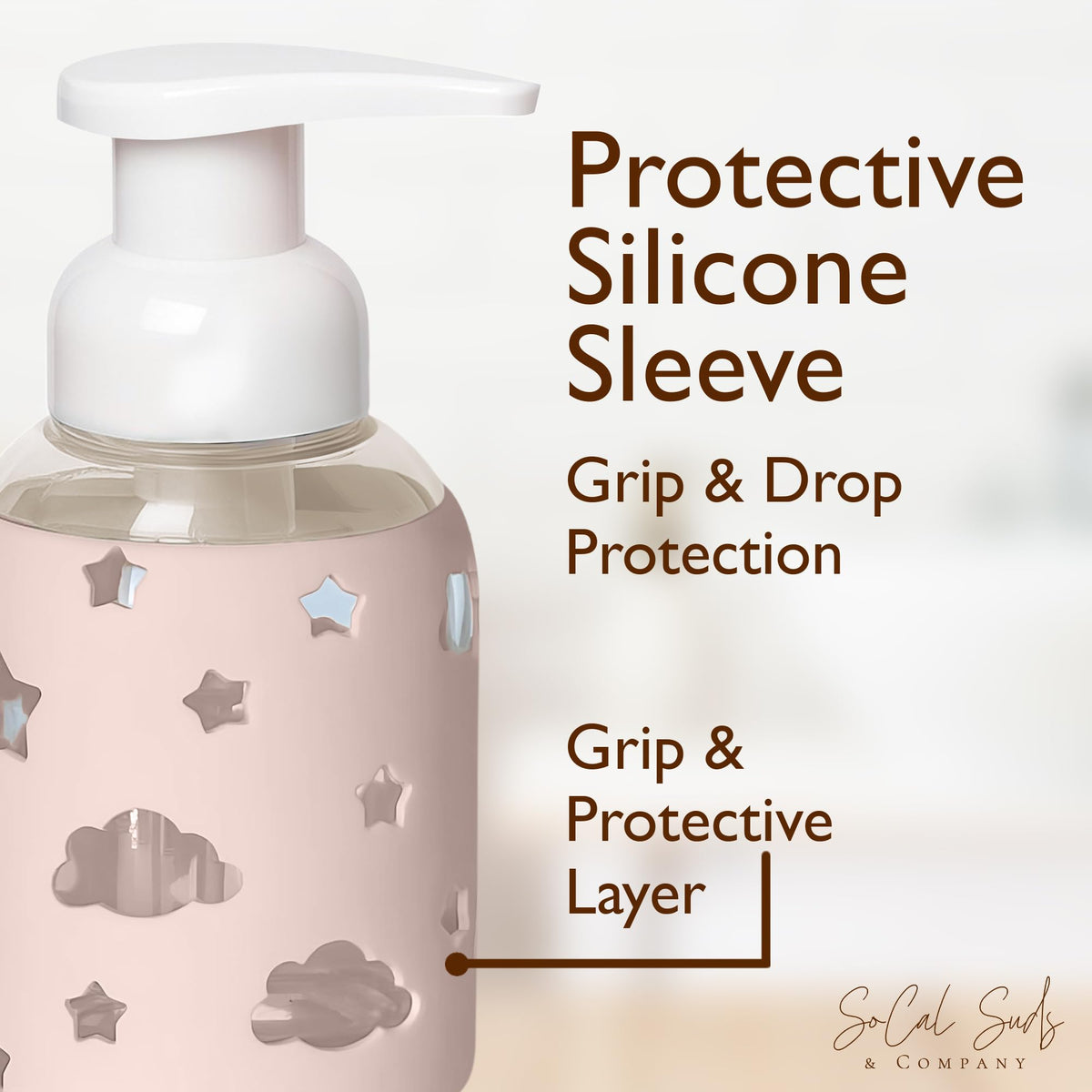 Foaming Hand Soap Dispenser Glass