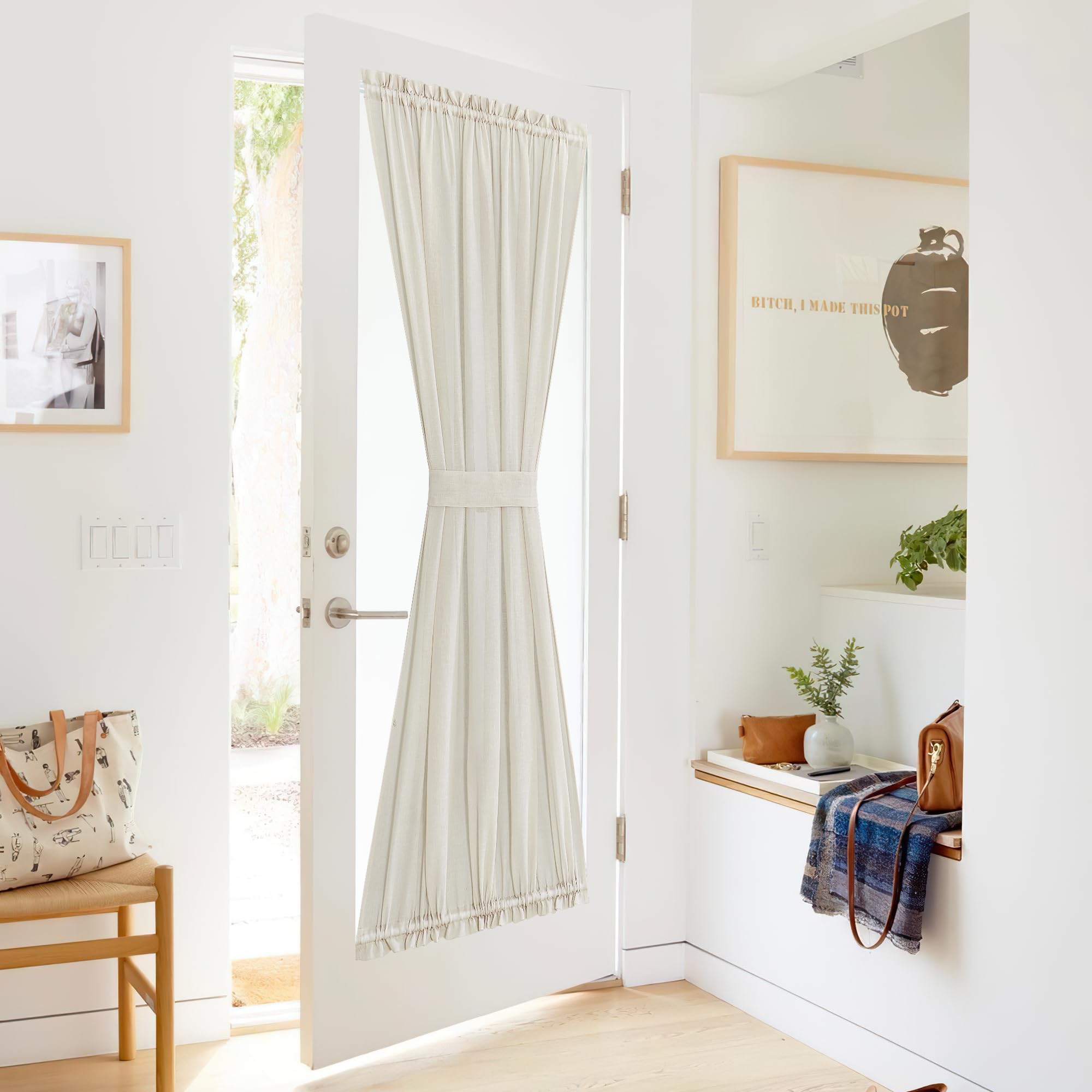 Front Door Curtain 72 inches Long for Kitchen Living Room