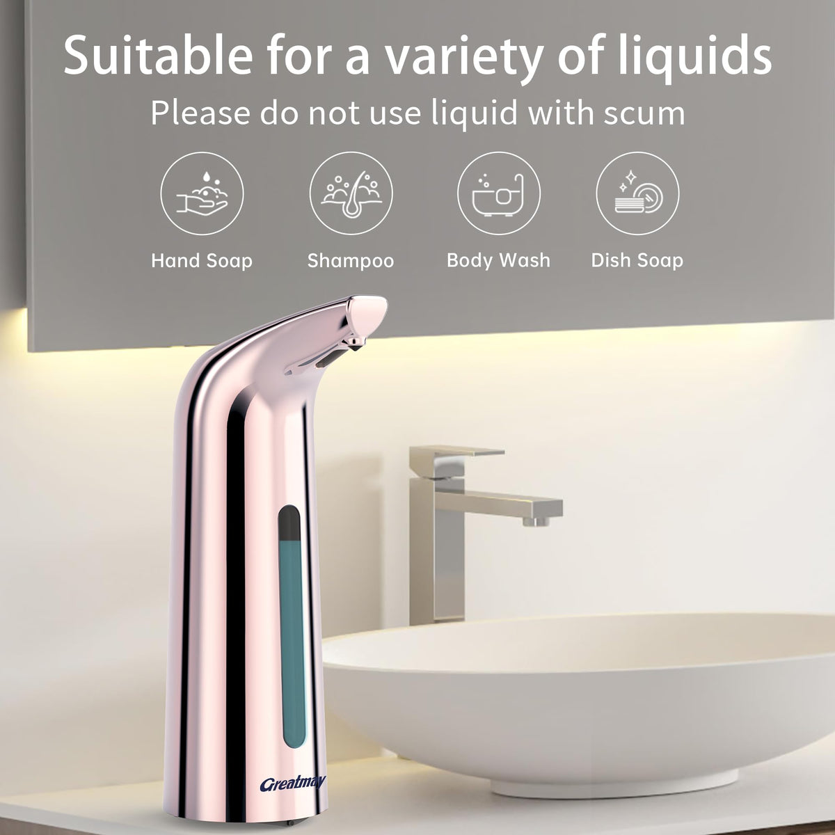 Touchless Automatic Soap Dispenser 400ml Rechargeable