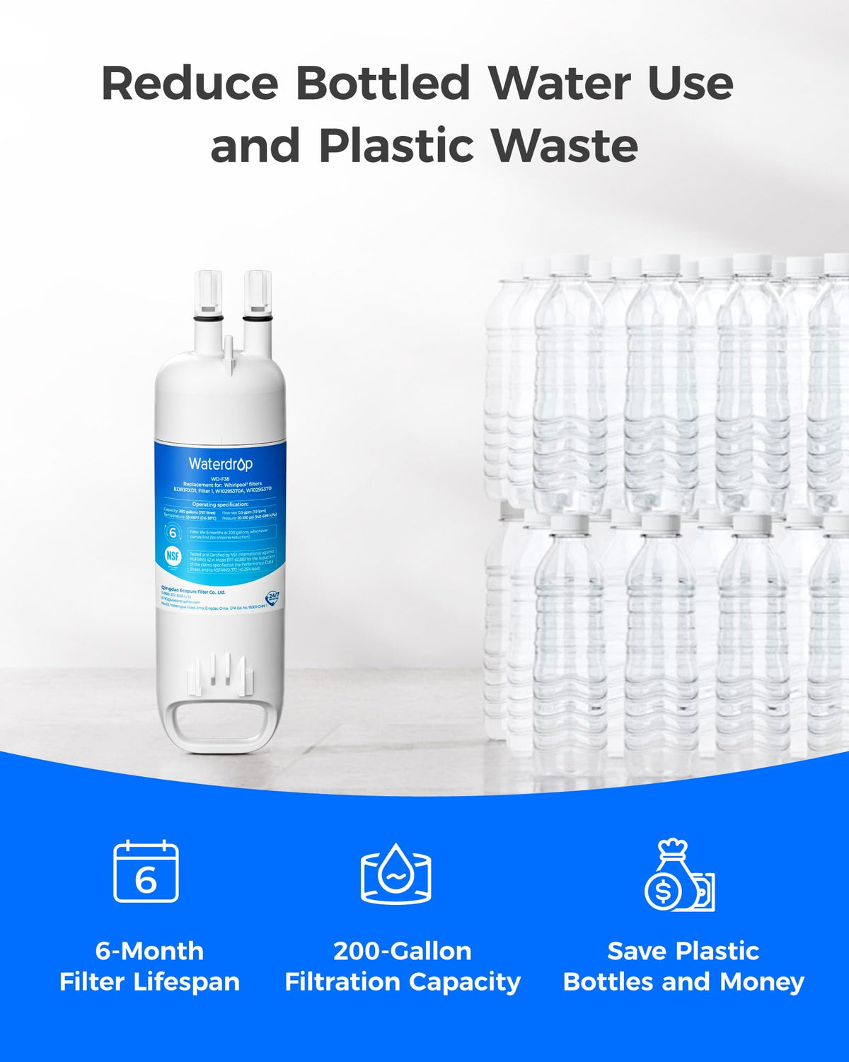 EDR1RXD1 Refrigerator Water Filter (4 Count)