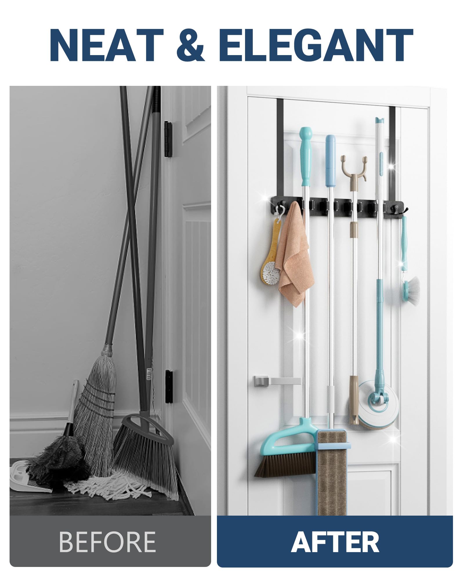 Broom Holder Door Mount