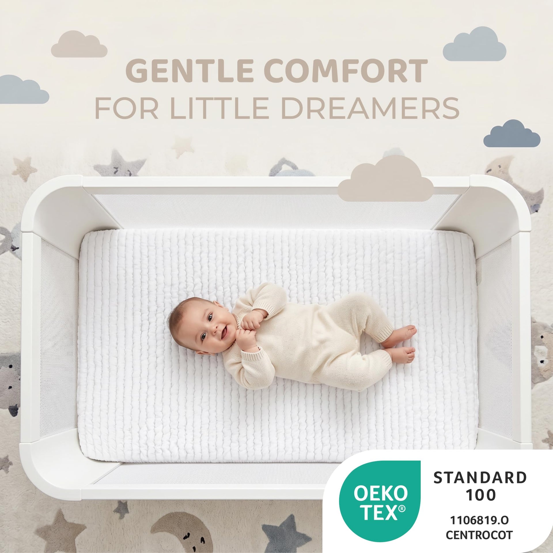 PAULATO BY GA.I.CO Waterproof Crib Mattress Protector