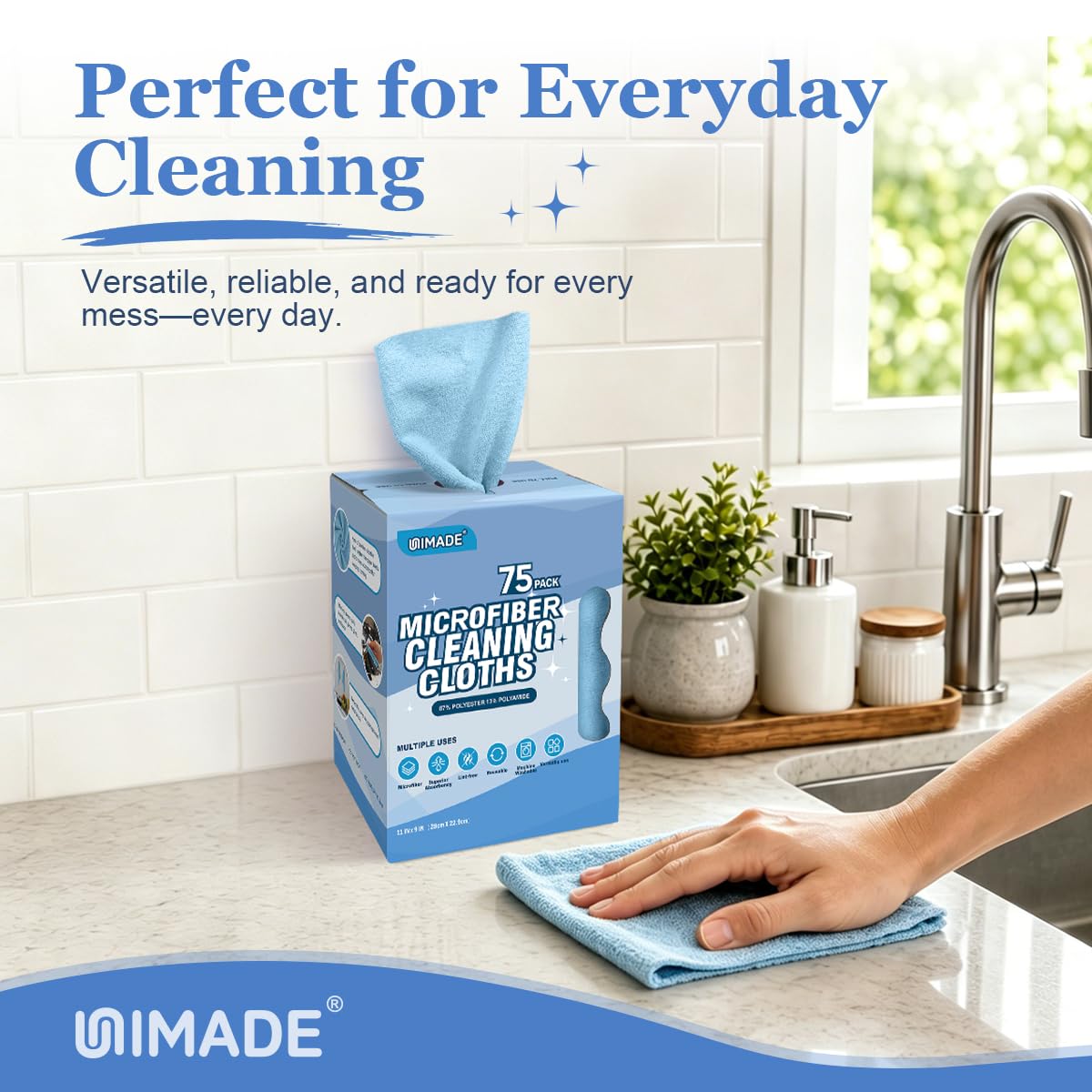Microfiber Cleaning Cloth (75 Count)