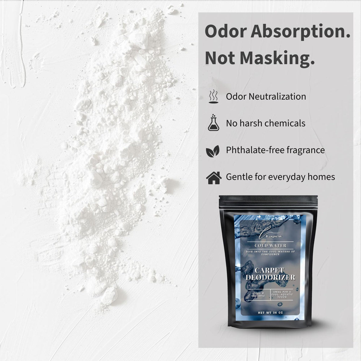 Cold Water Carpet Deodorizer Powder (36 Ounce)