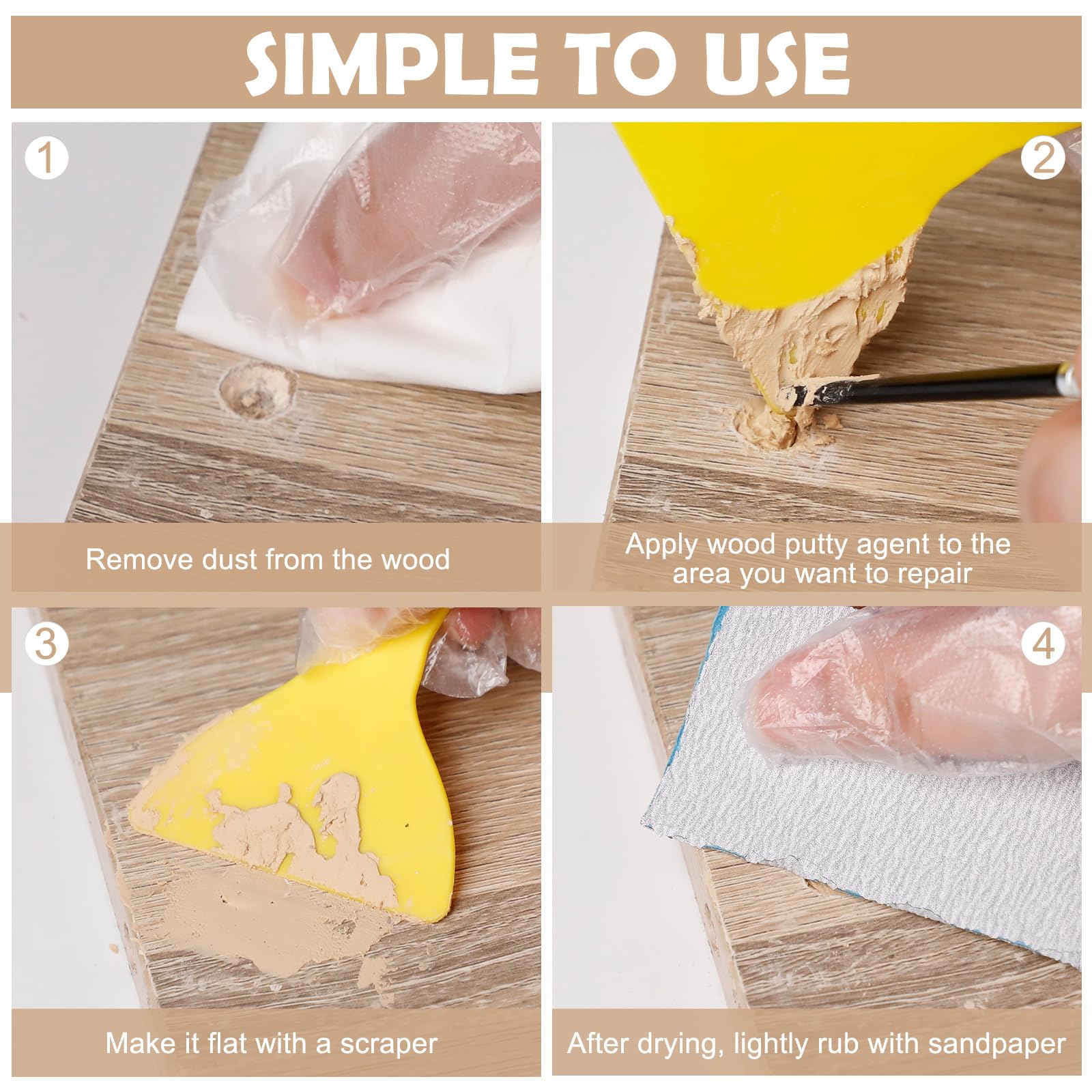 Wood Putty Golden Oak Wood Filler Paintable