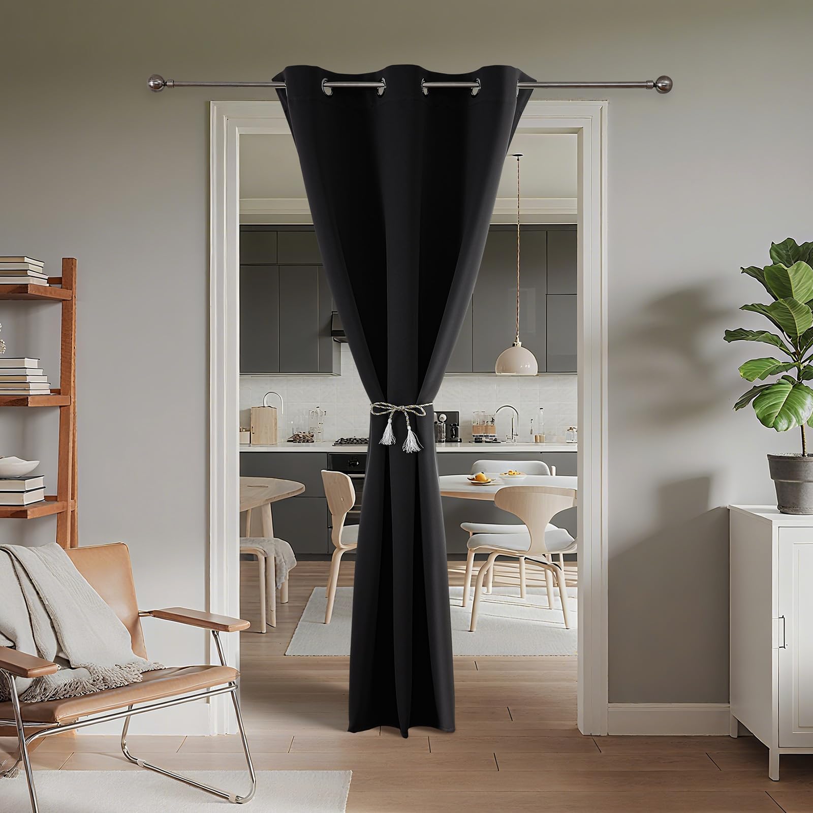 Door Curtain Blackout Curtains for Doorway Privacy Closet Drapes