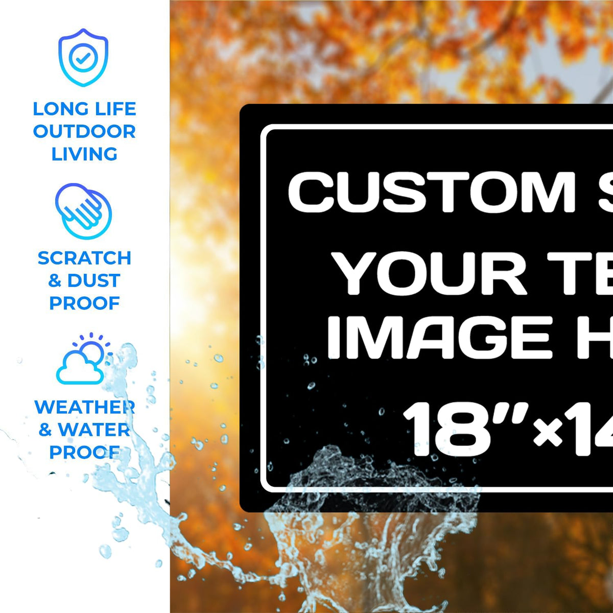 Custom Sign Personalized Metal signs
